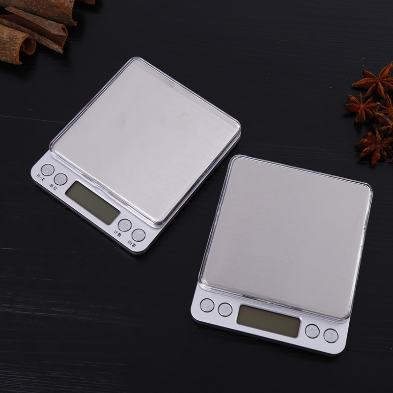 Cross-border supply of 0.01gI-2000 jewelry scales, household kitchen electronic scales, high-precision baking scales, and kitchen digital electronic scales details Picture