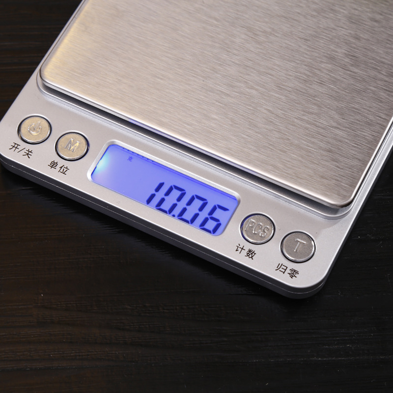 Cross-border supply of 0.01gI-2000 jewelry scales, household kitchen electronic scales, high-precision baking scales, and kitchen digital electronic scales Specification image