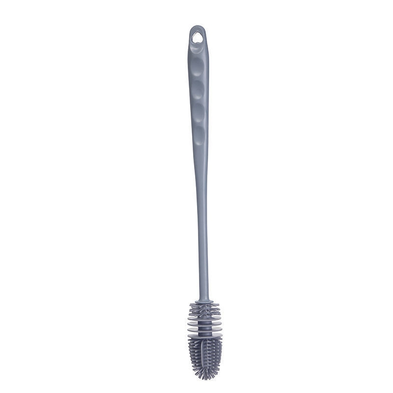 Long-handled silicone household cleaning brush with no blind spots for export Application Scenario