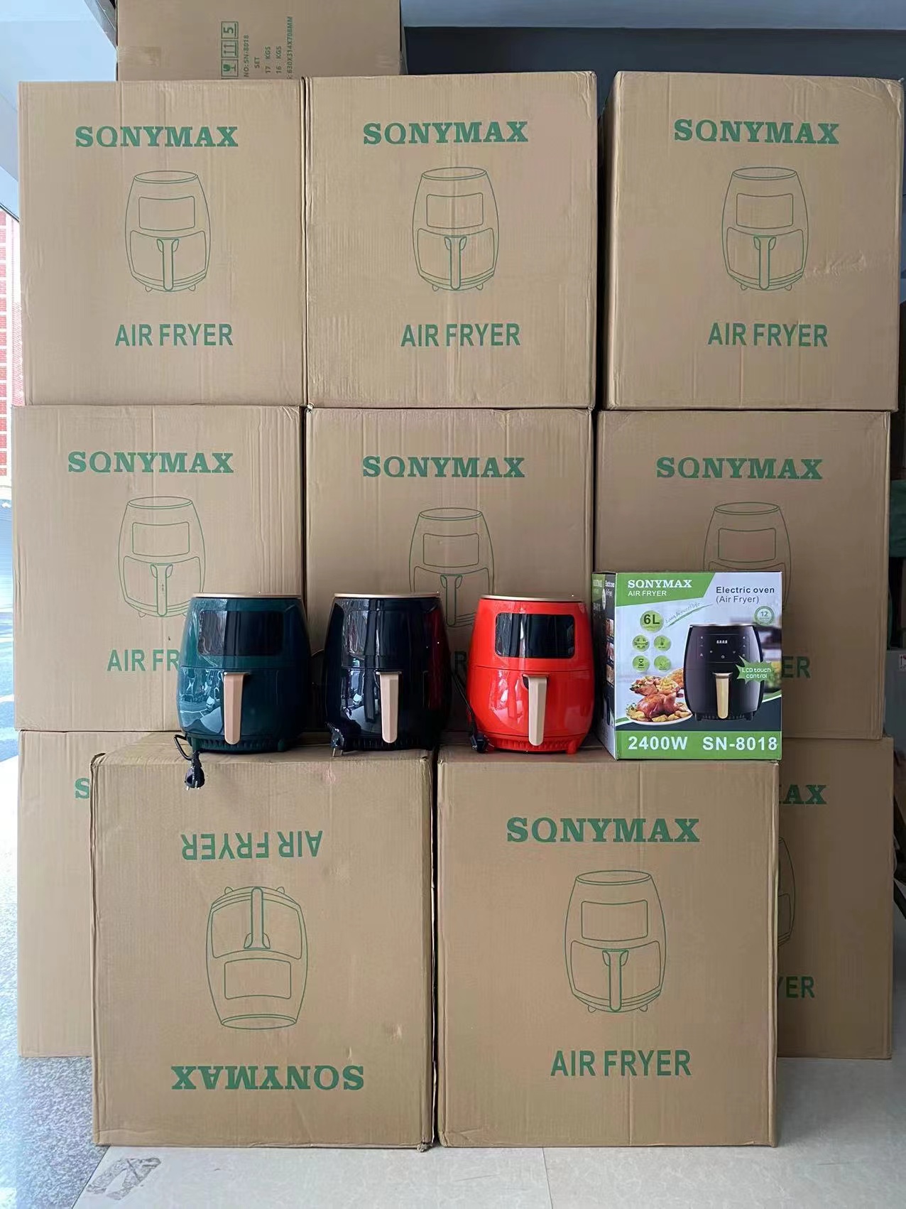 6L touch screen smart smokeless electric oil-free energy-saving oven air fryer details Picture