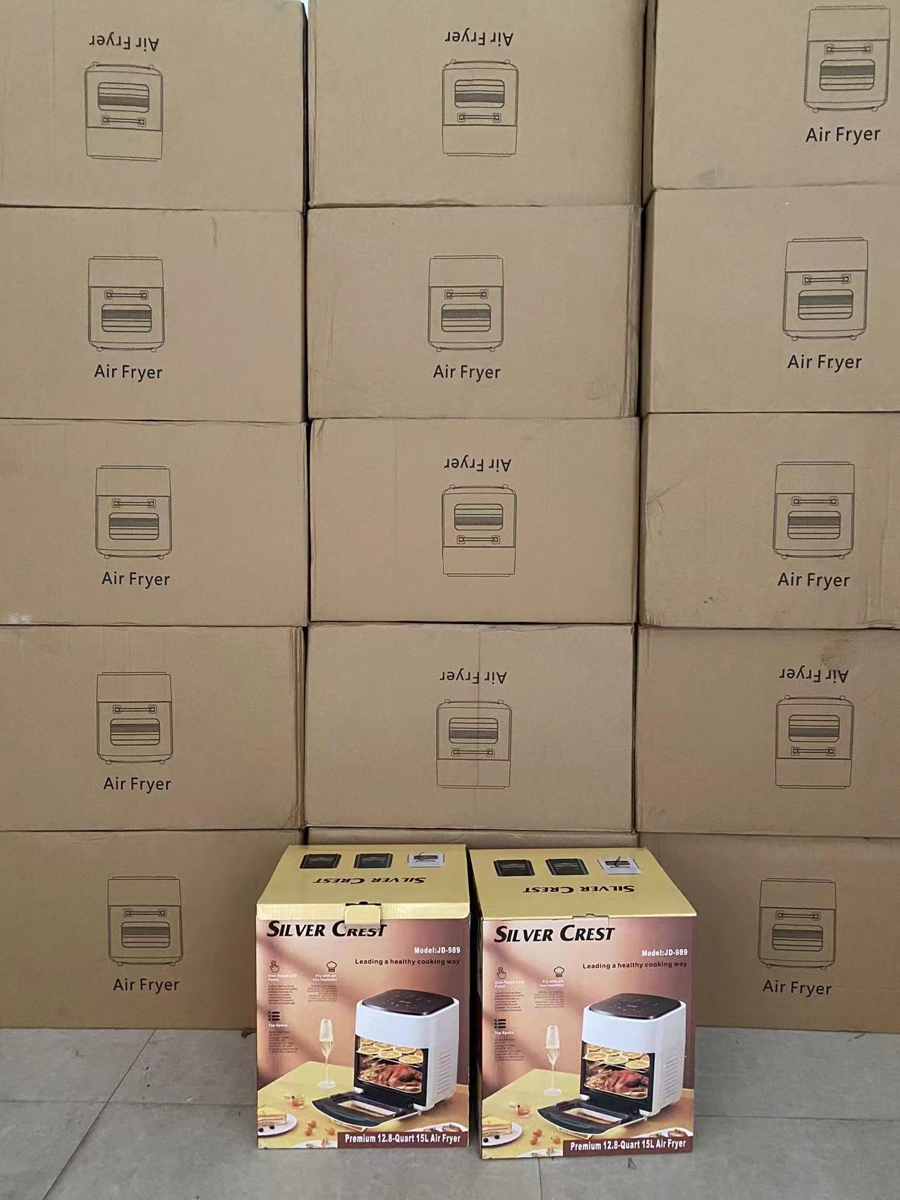 15L touch screen smart smokeless electric oil-free energy-saving oven air fryer Specification image