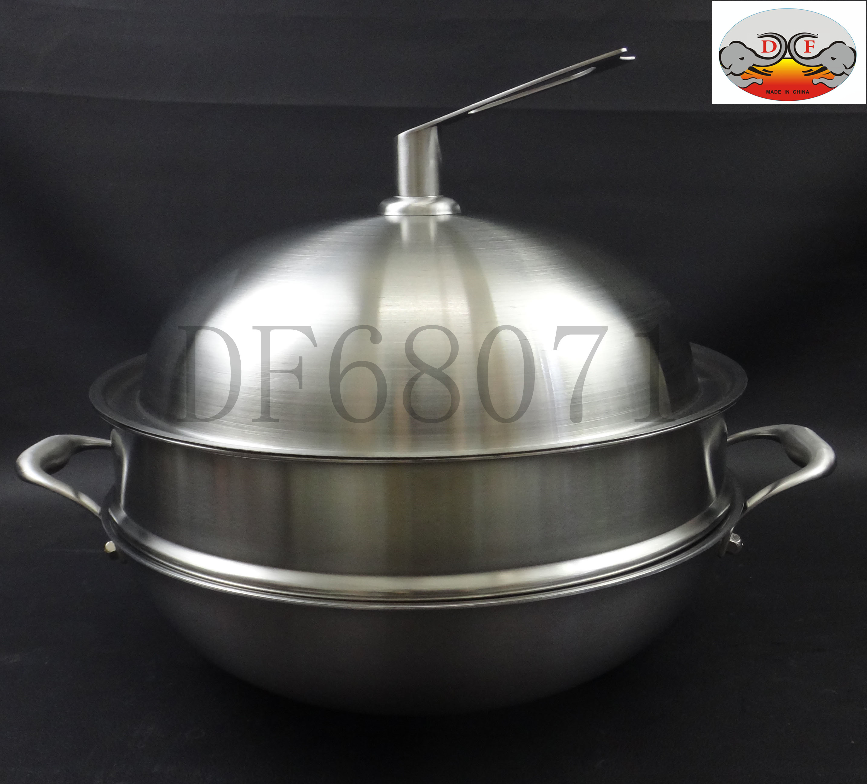 DF Trading House DF68071 Full-screen double-handled wok Practical Kitchen tidying tool Other tidying utensils Specification image