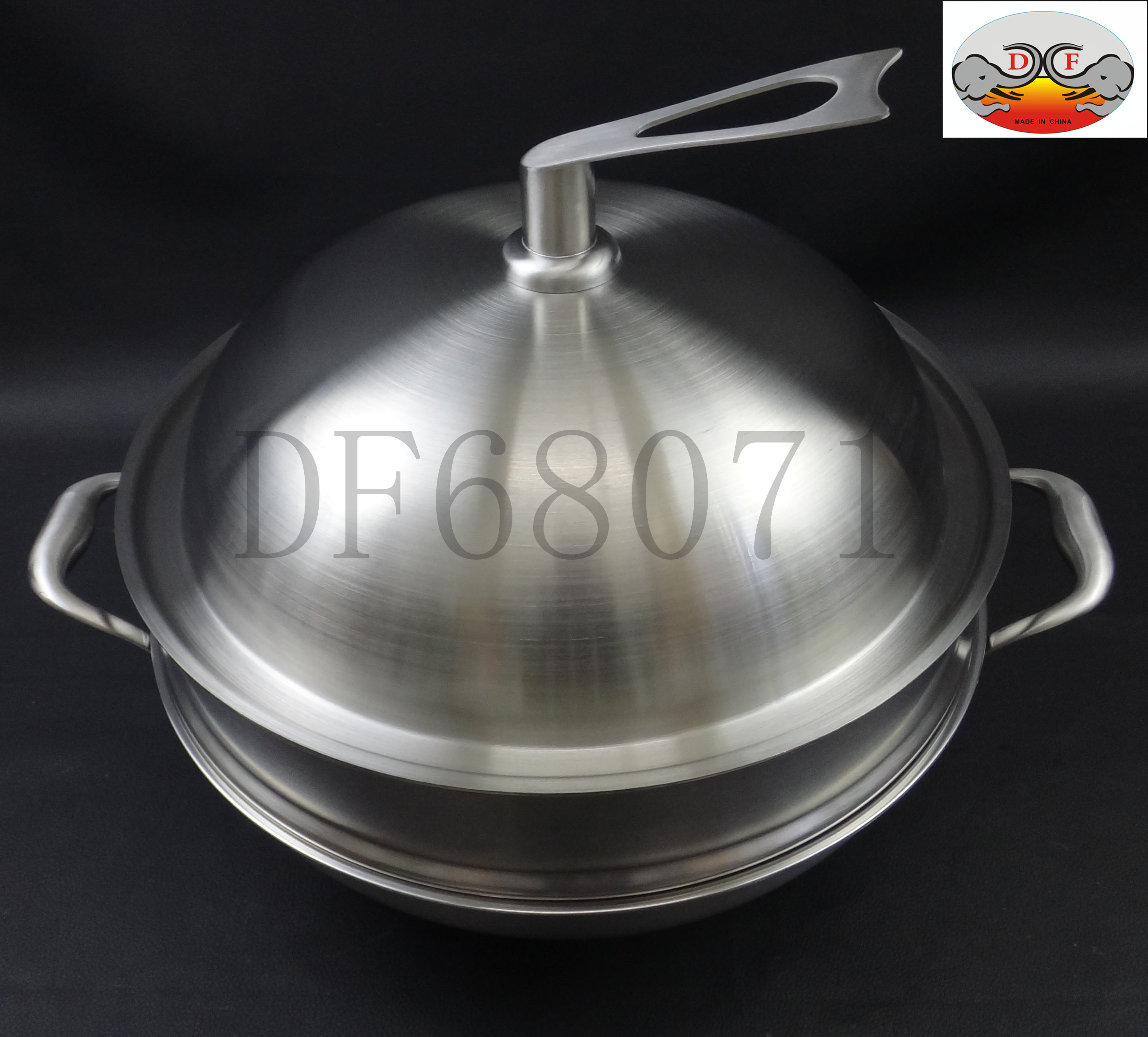 DF Trading House DF68071 Full-screen double-handled wok Practical Kitchen tidying tool Other tidying utensils details Picture