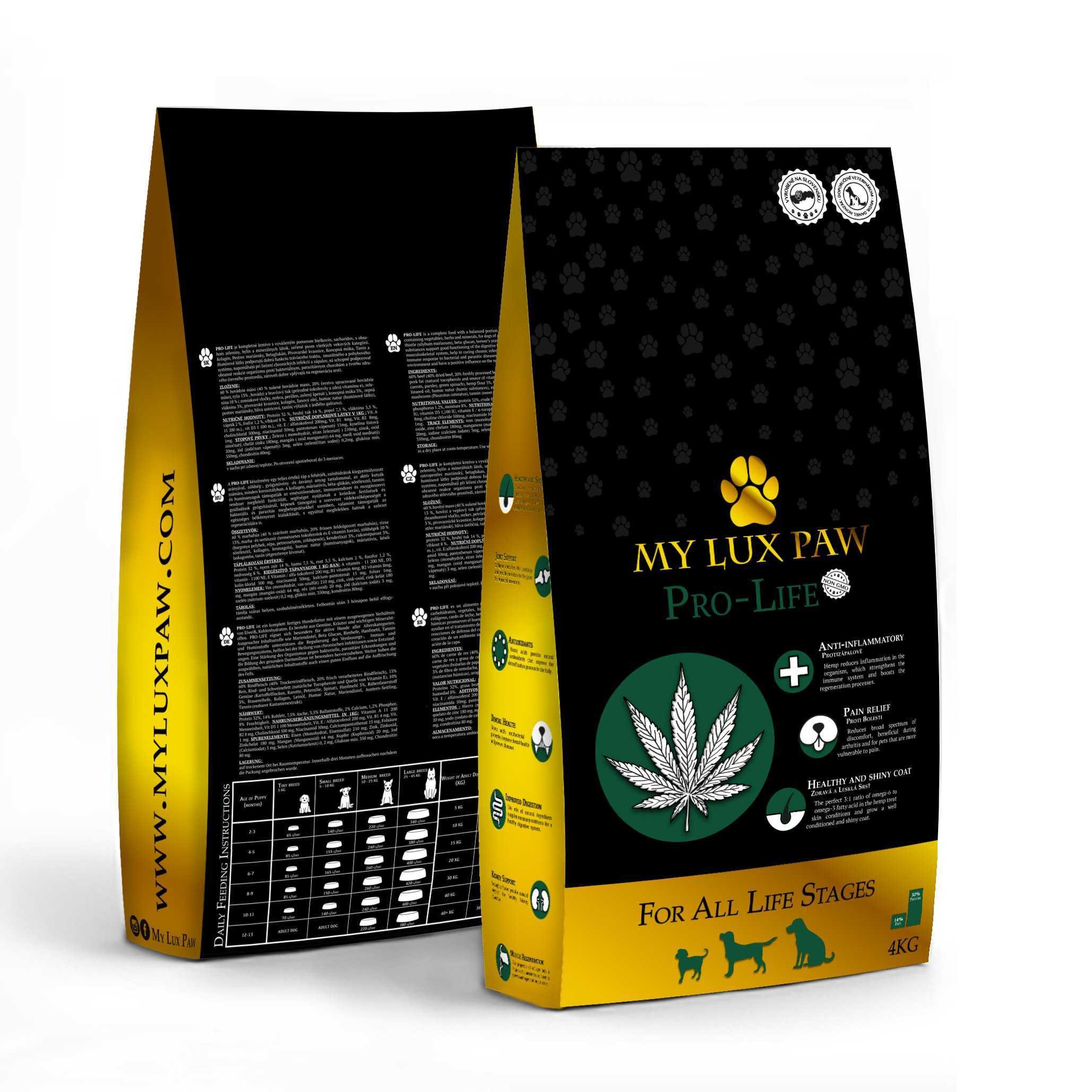 捷克进口MY LUX PAW Pro Life经典版宠物食品4kg