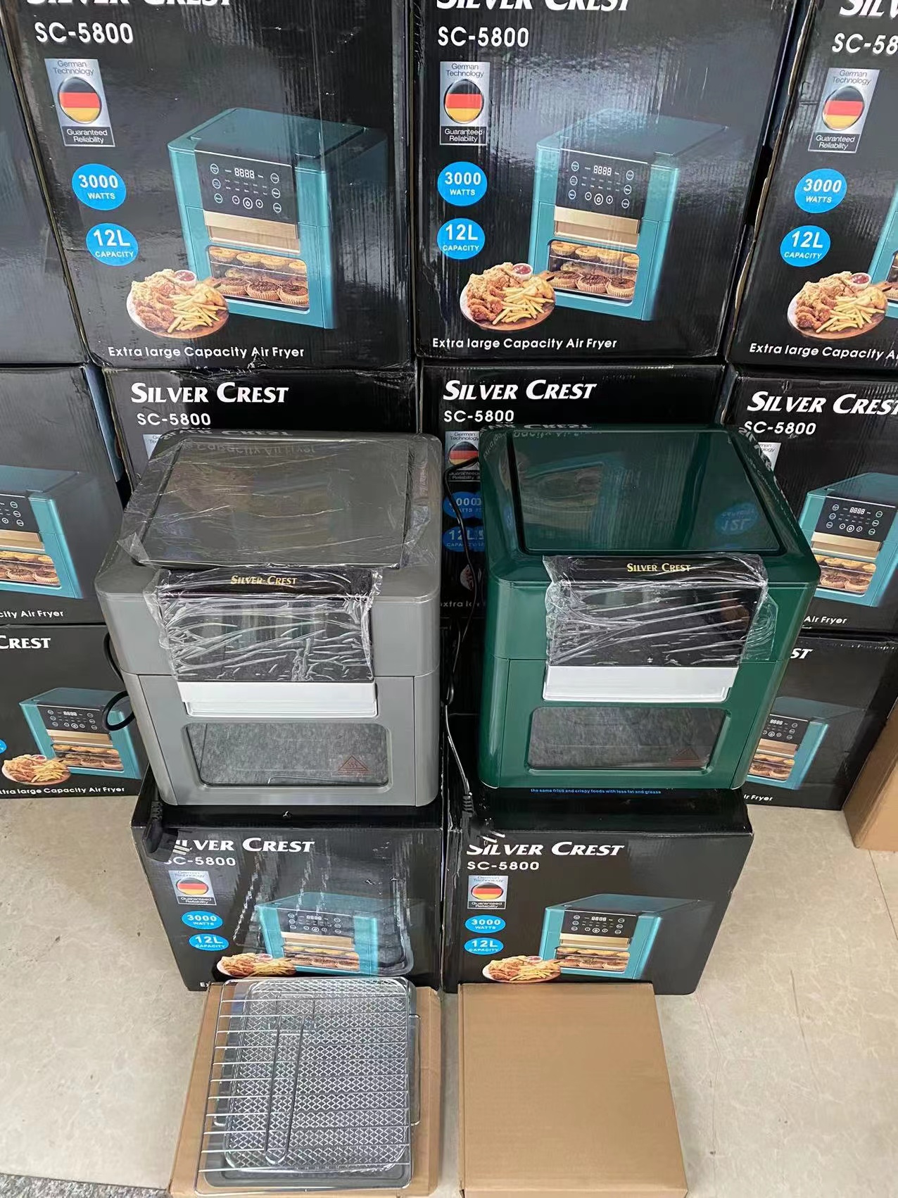 12L touch screen smart smokeless electric oil-free energy-saving oven air fryer