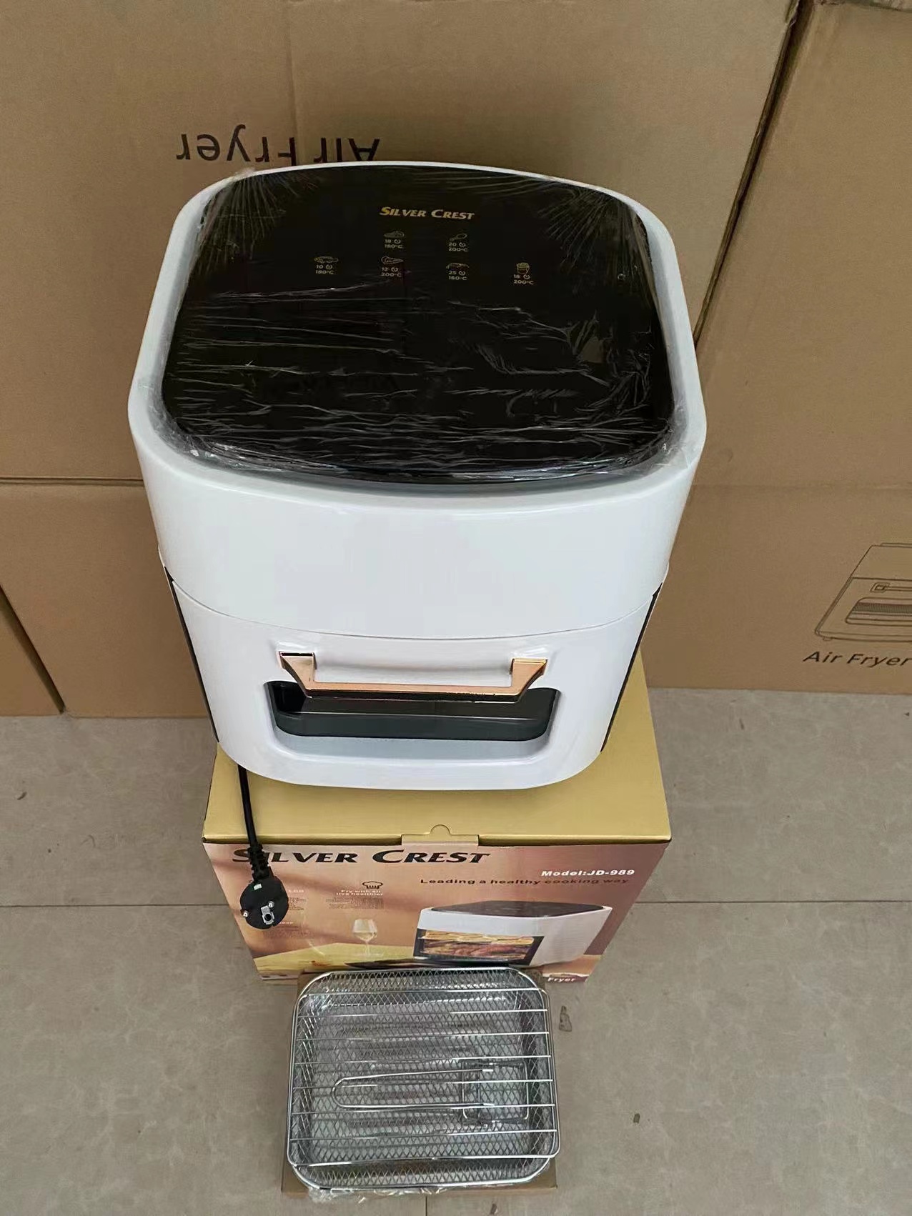 15L touch screen smart smokeless electric oil-free energy-saving oven air fryer