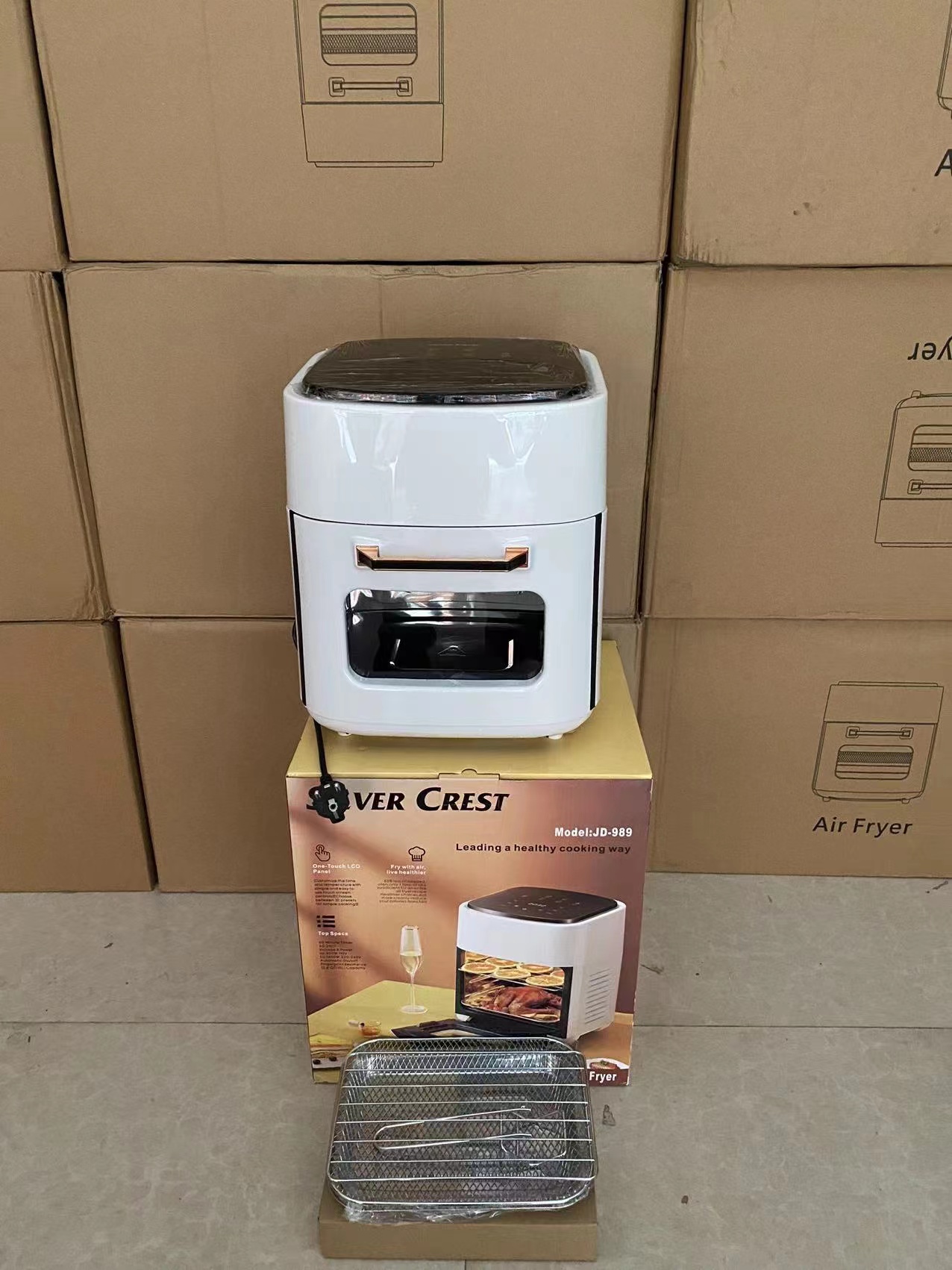 15L touch screen smart smokeless electric oil-free energy-saving oven air fryer Application Scenario