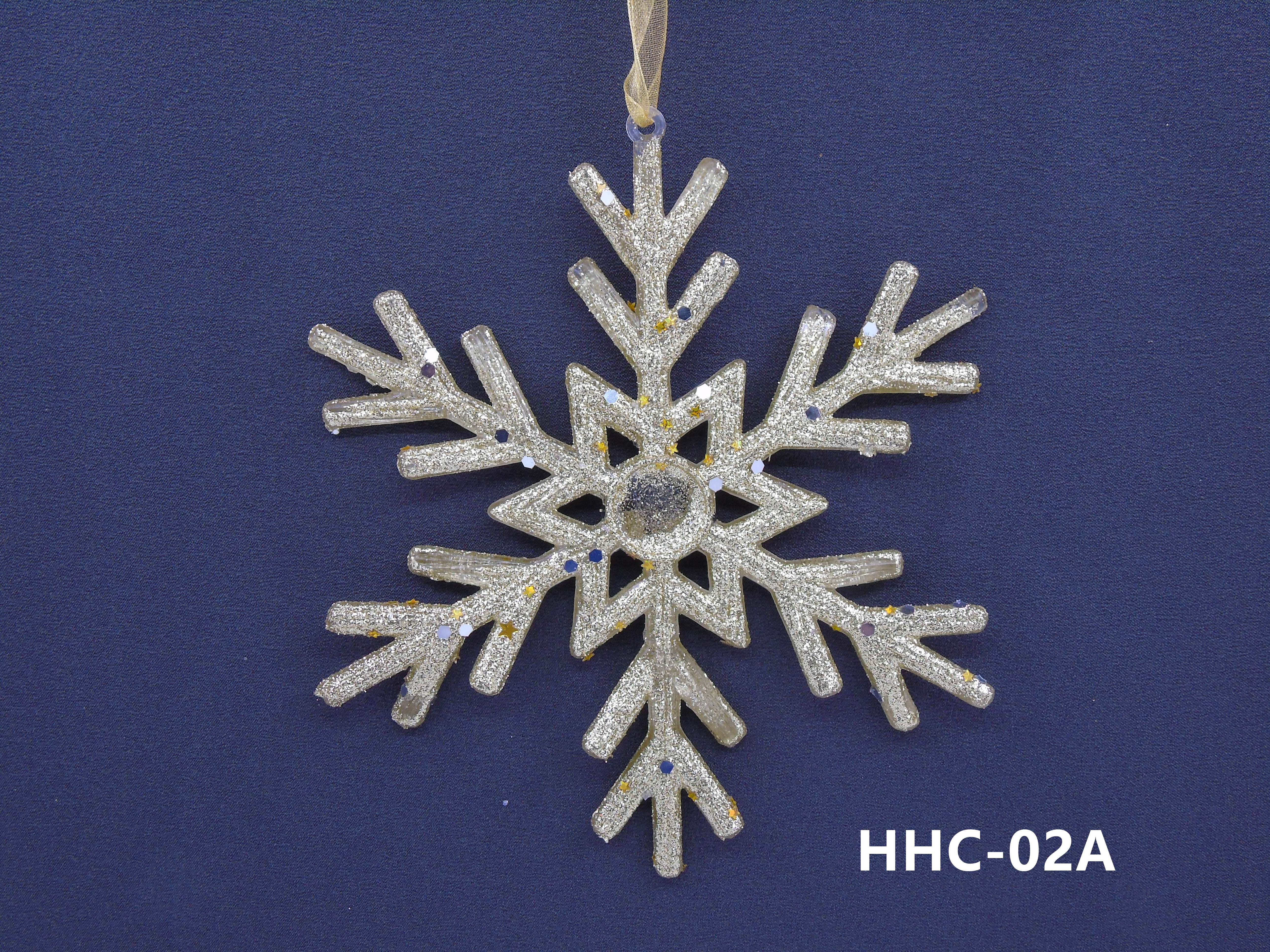 15CM Christmas acrylic powder-coated snowflakes Specification image