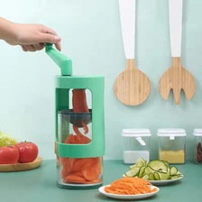 新款多功能切菜器家用手摇切菜器手动旋转式黄瓜土豆切丝切片器