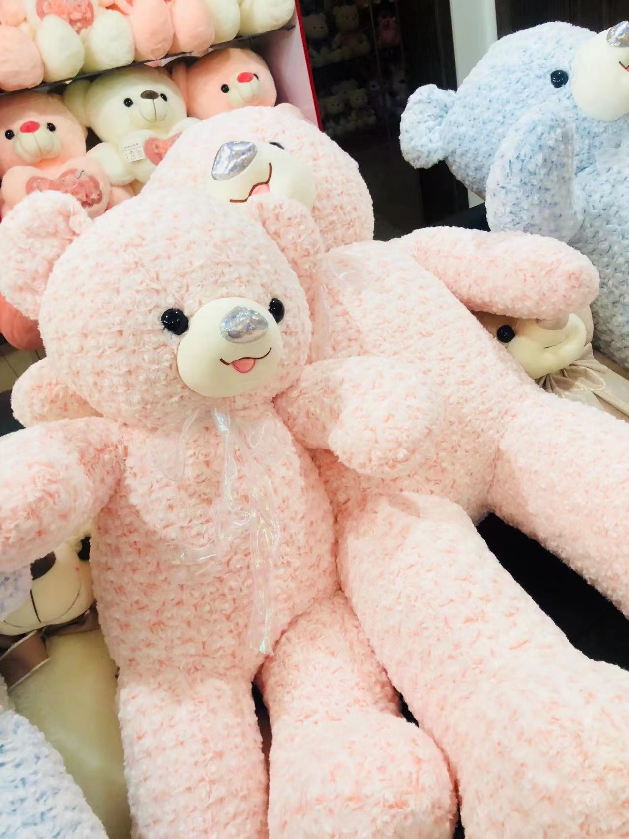 New material rose velvet big bear Specification image