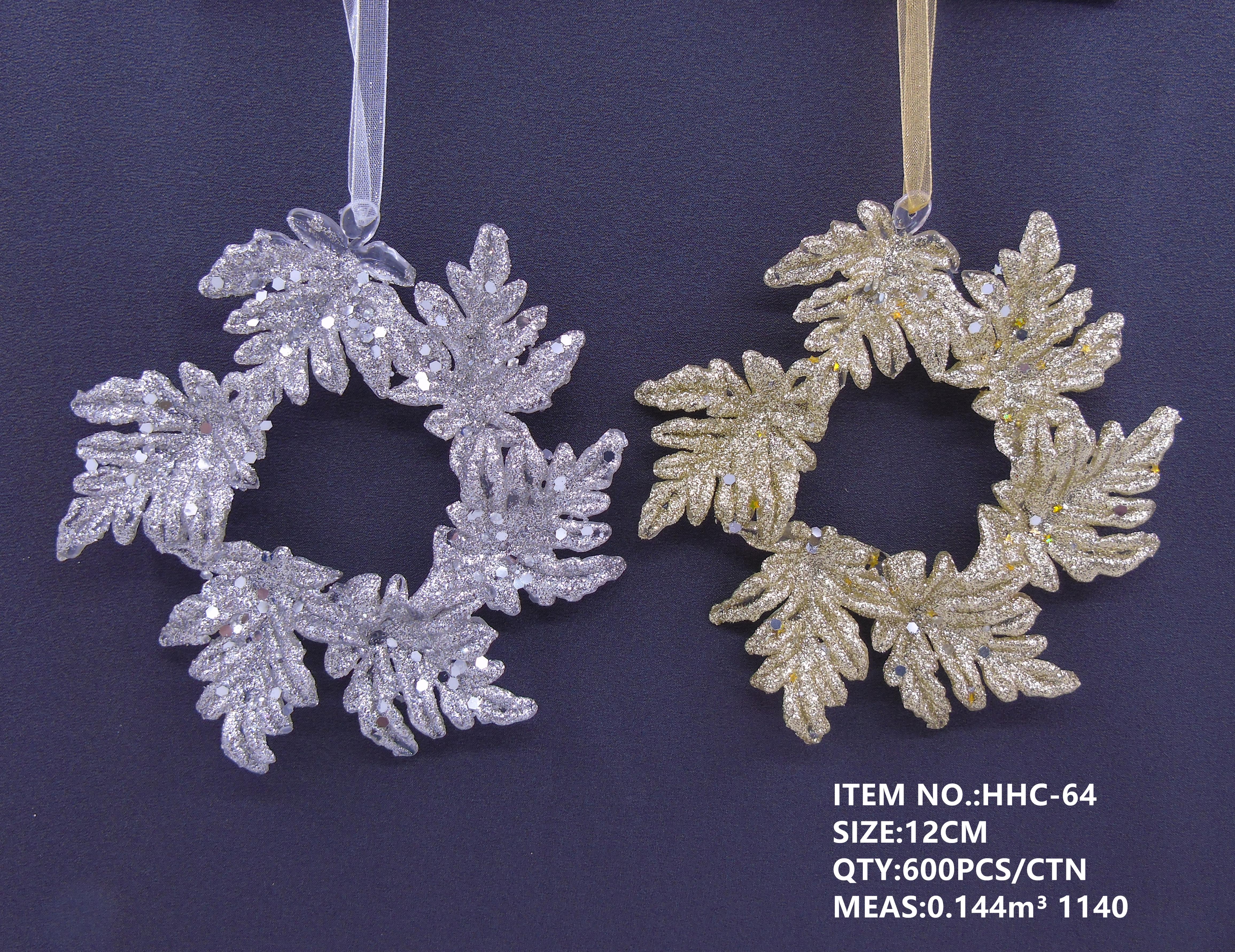 12CM Christmas acrylic powder-coated pendant