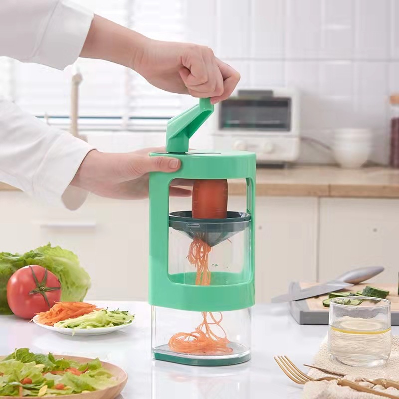 新款多功能切菜器家用手摇切菜器手动旋转式黄瓜土豆切丝切片器详情图2
