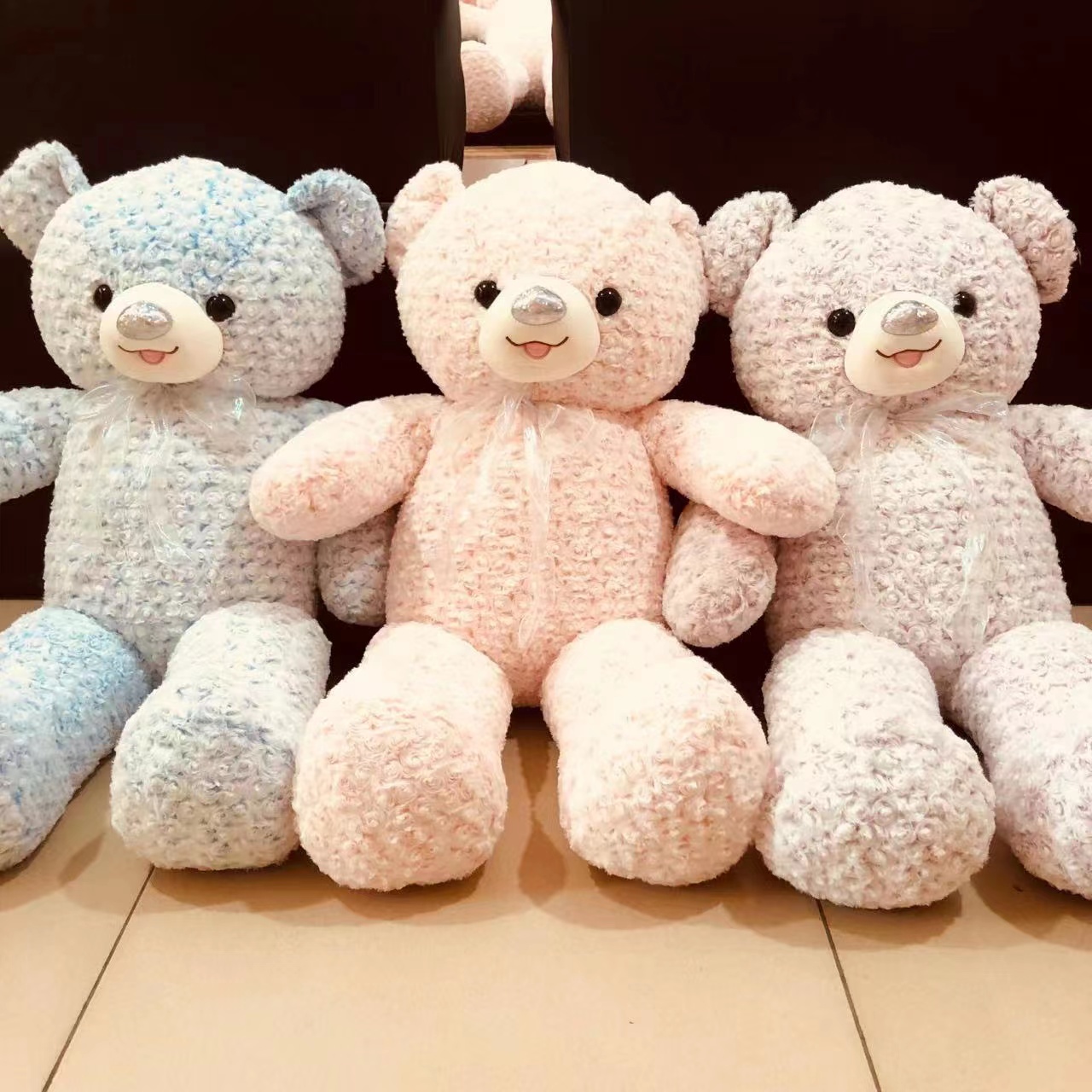 New material rose velvet big bear details Picture