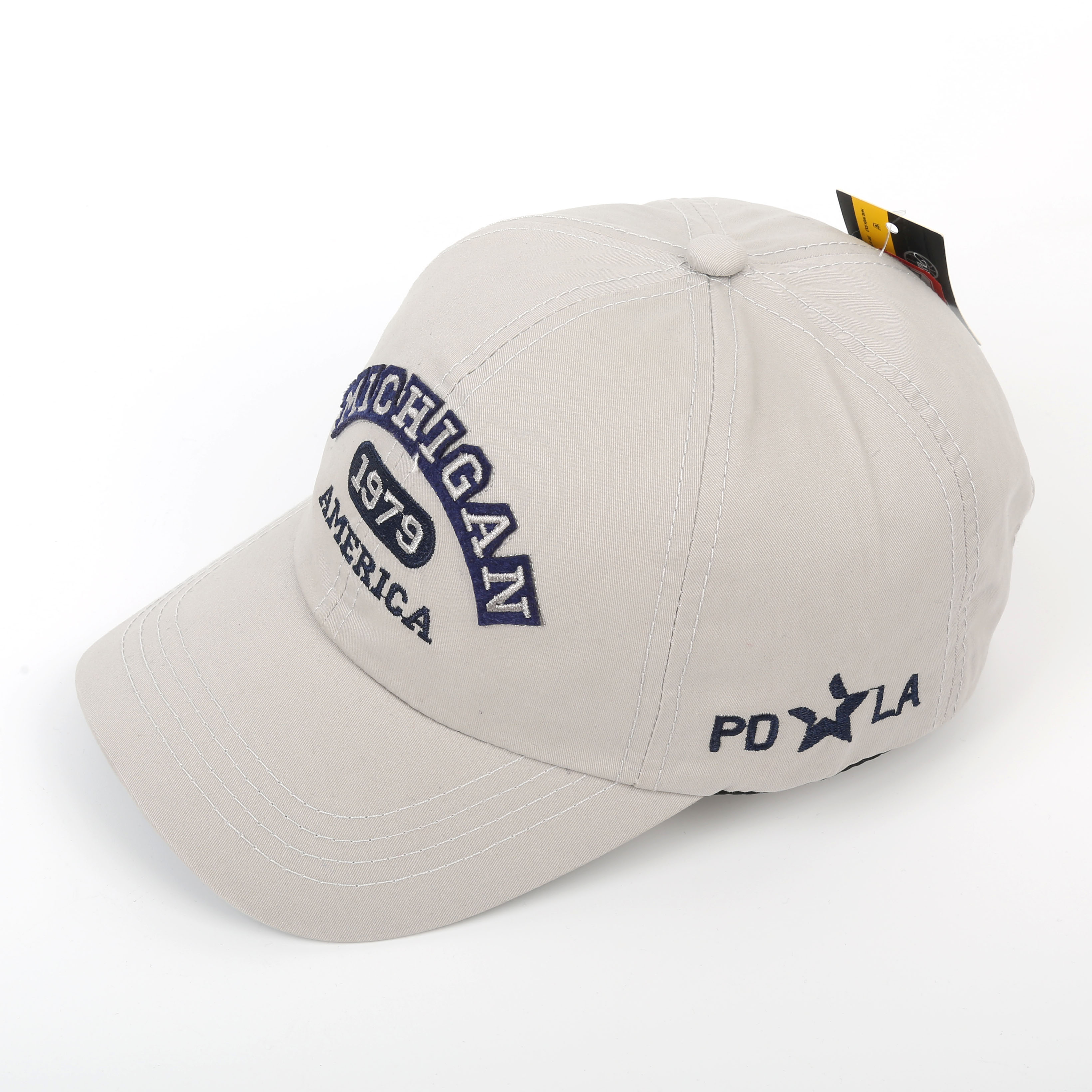 欧美风格大logo英文刺绣棒球帽 薄棉遮阳帽