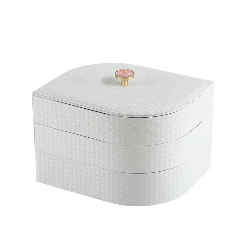Fashionable and creative leather jewelry box Specification image