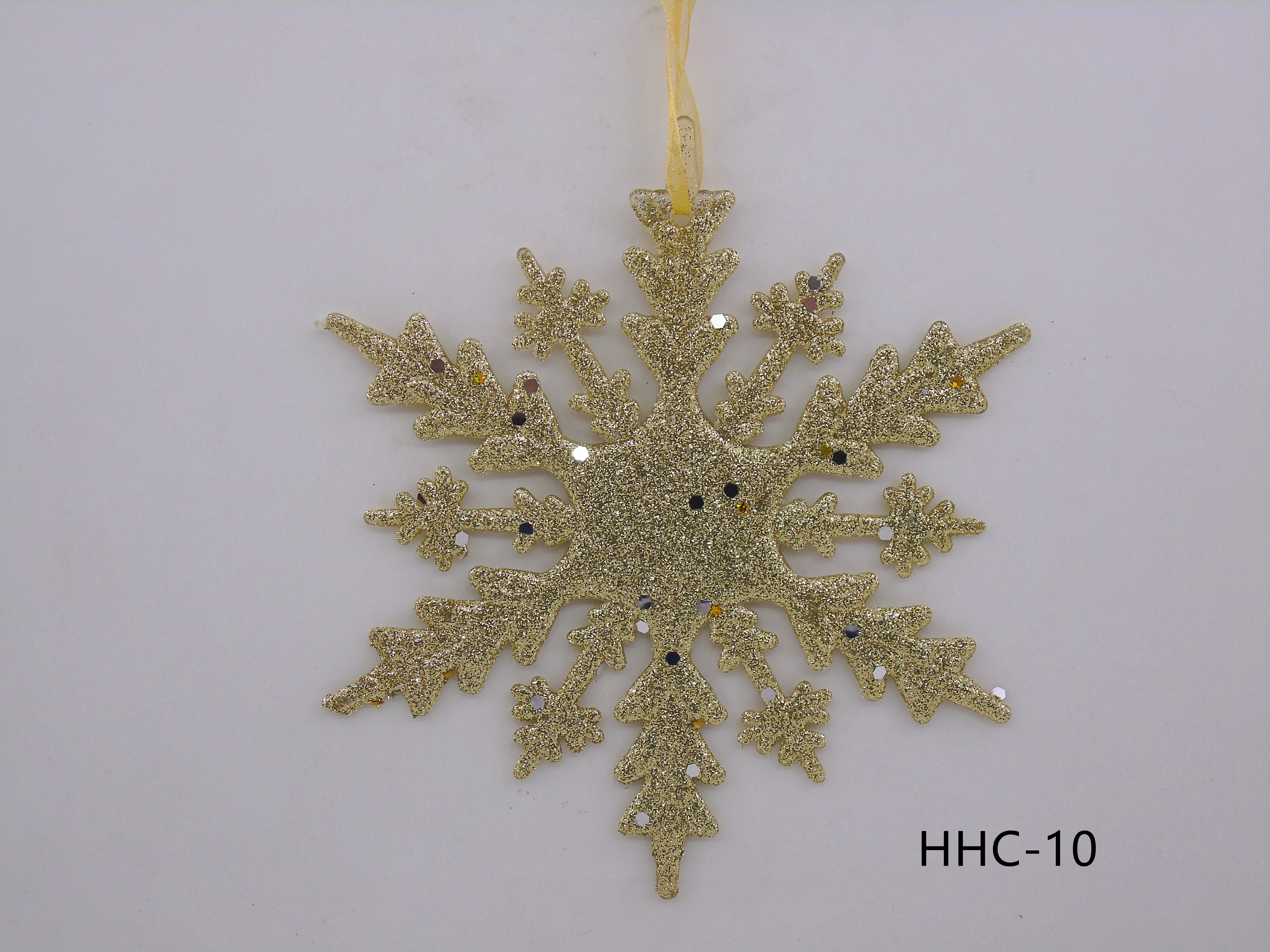 15CM Christmas powder-sprinkled acrylic snowflake pendant decoration Application Scenario