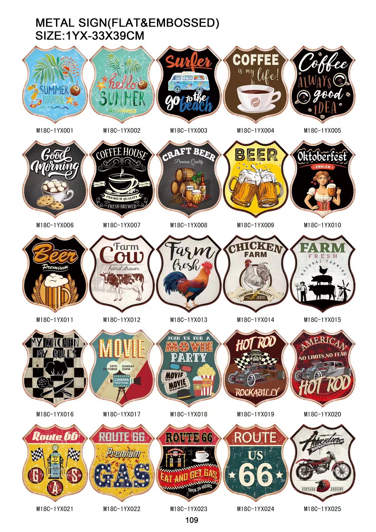 40X24咖啡墙上装饰铁皮画细节图