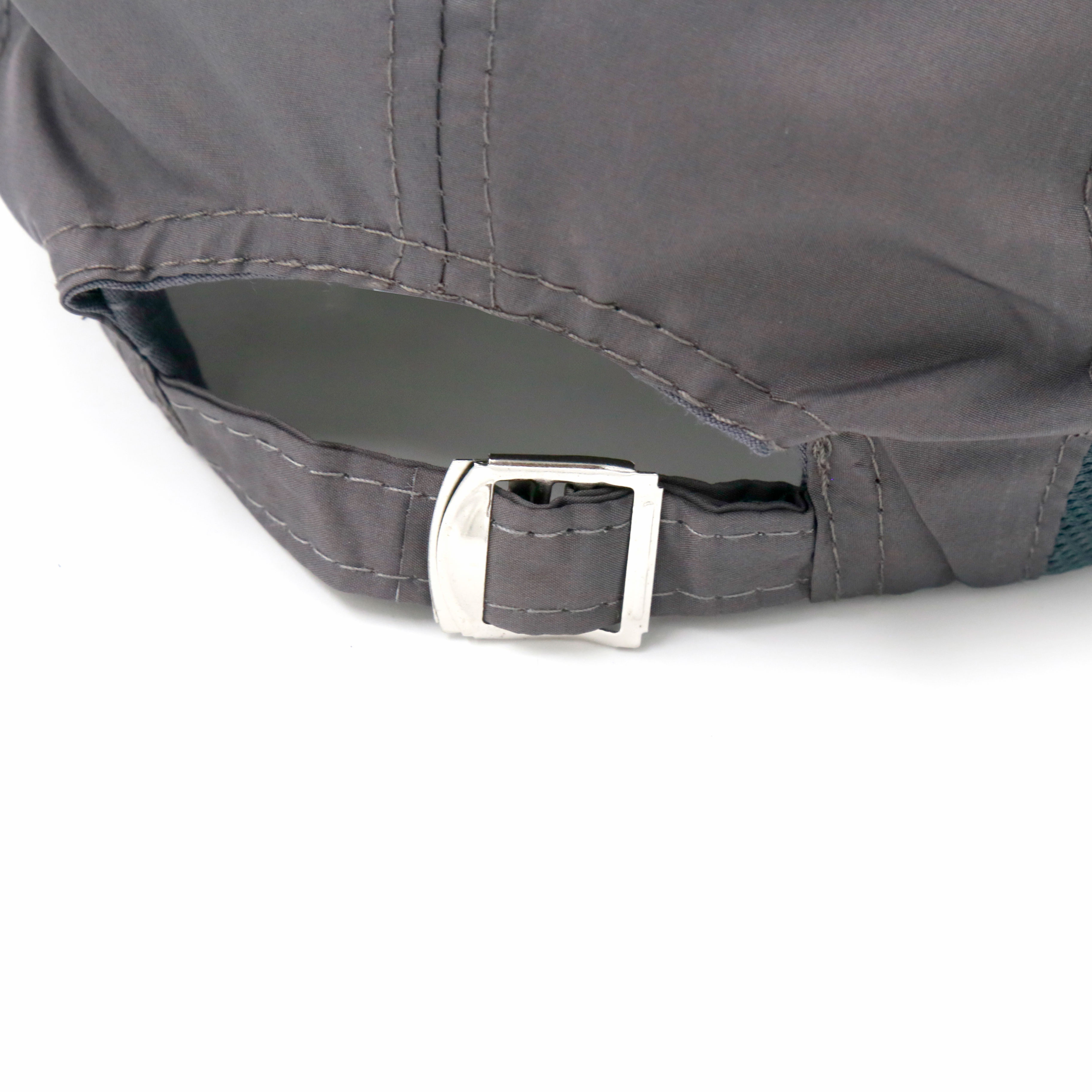 An outdoor breathable baseball cap with a side grid and two diagonal bars Application Scenario