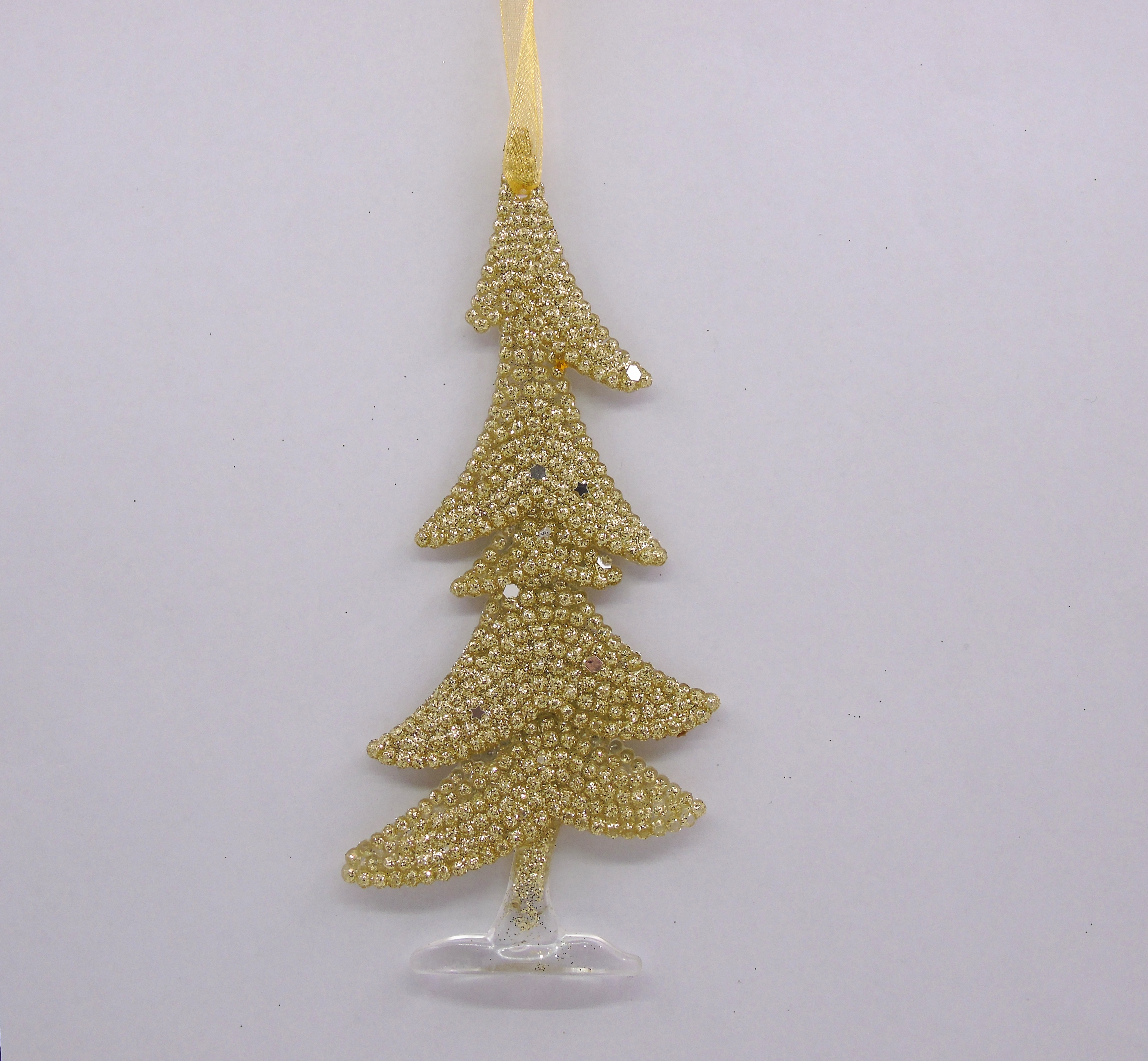 6.5X15CM Christmas powder-sprinkled small tree acrylic pendant Application Scenario