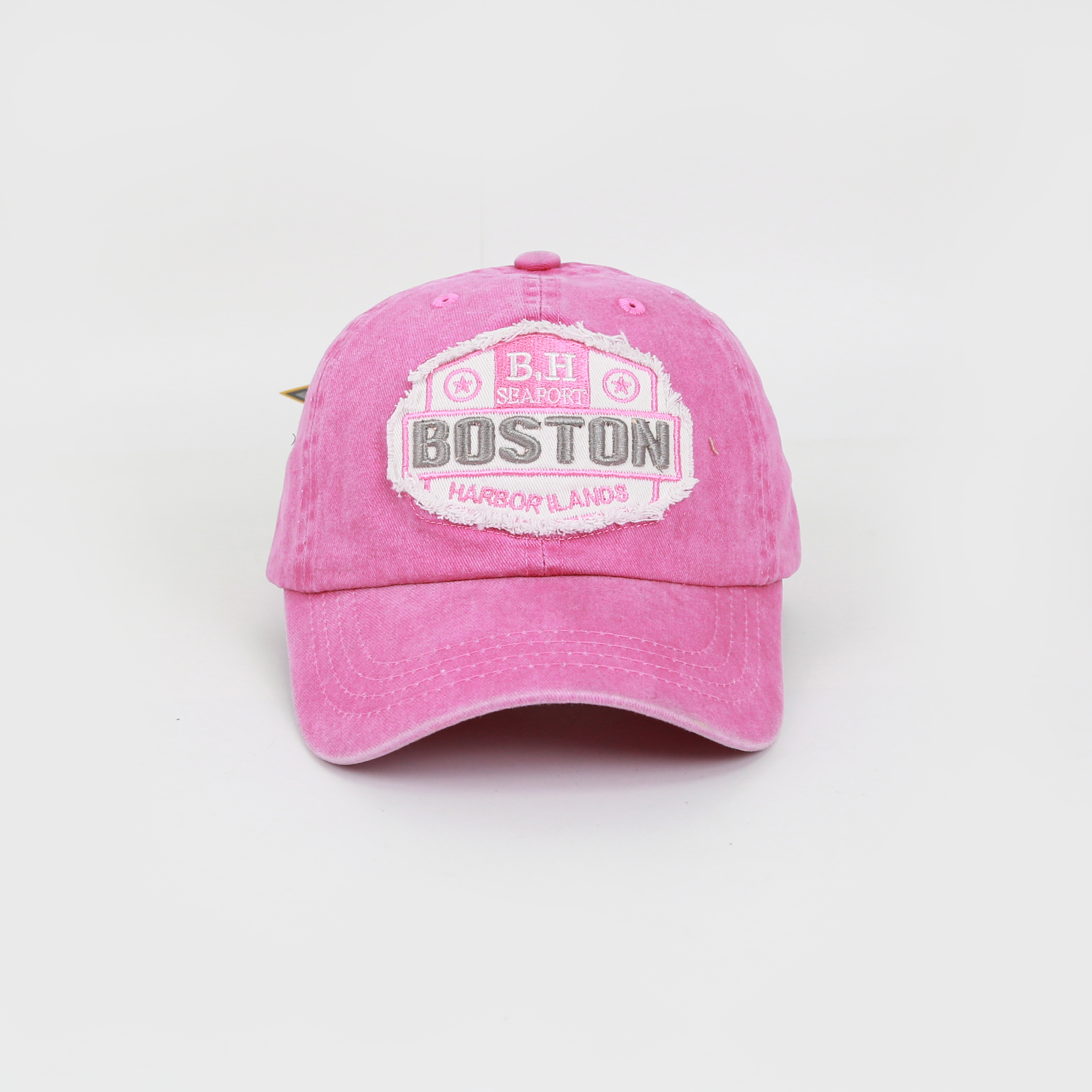 Heavy industry patchwork show large logo baseball cap washed cotton aged details Picture