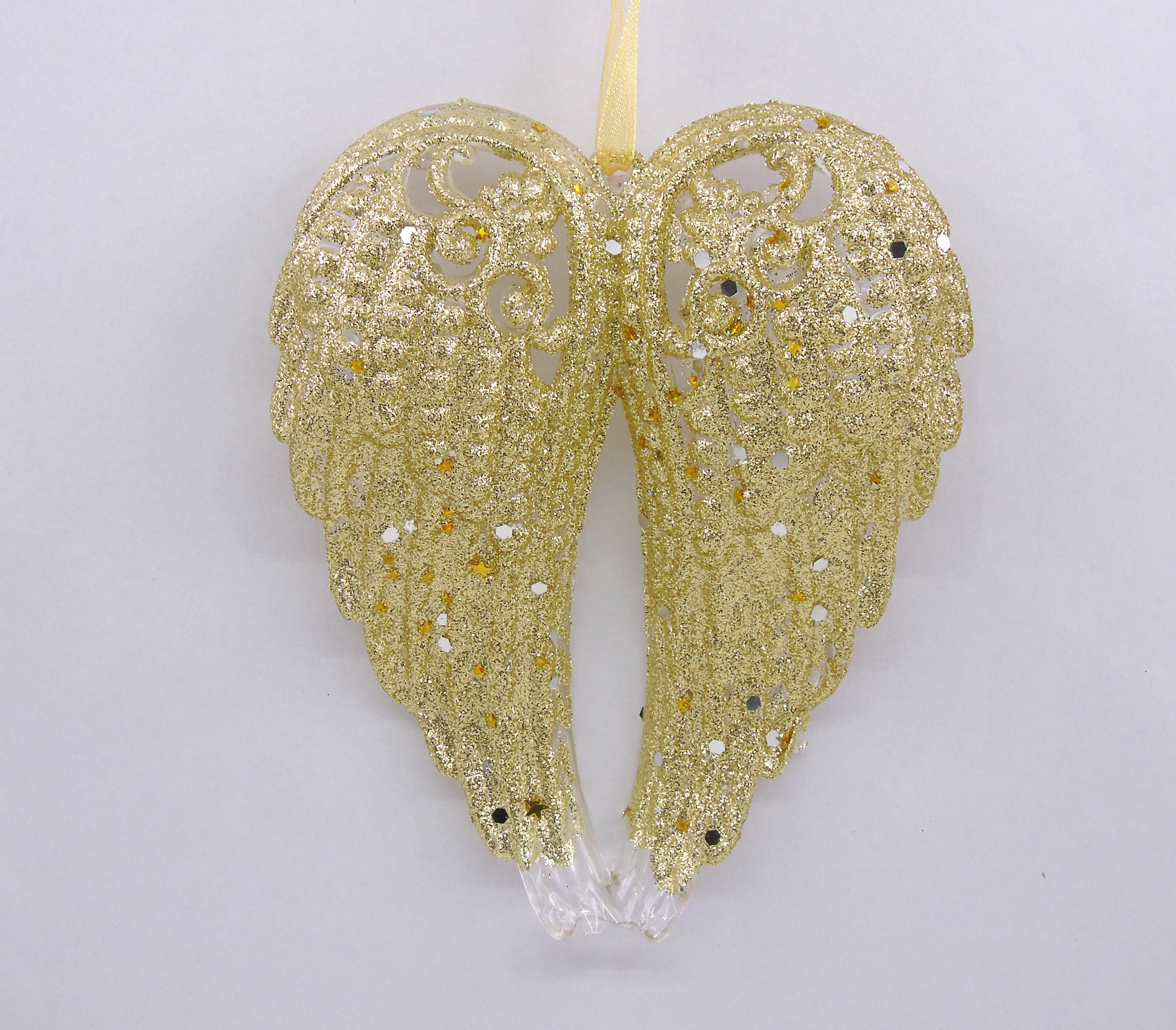 11X14CM Christmas powder-coated acrylic wing pendant Application Scenario