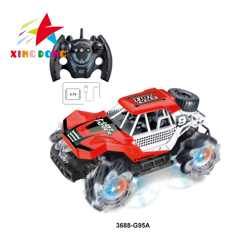 遥控汽车/变形遥控汽车/攀爬7通汽车白底实物图