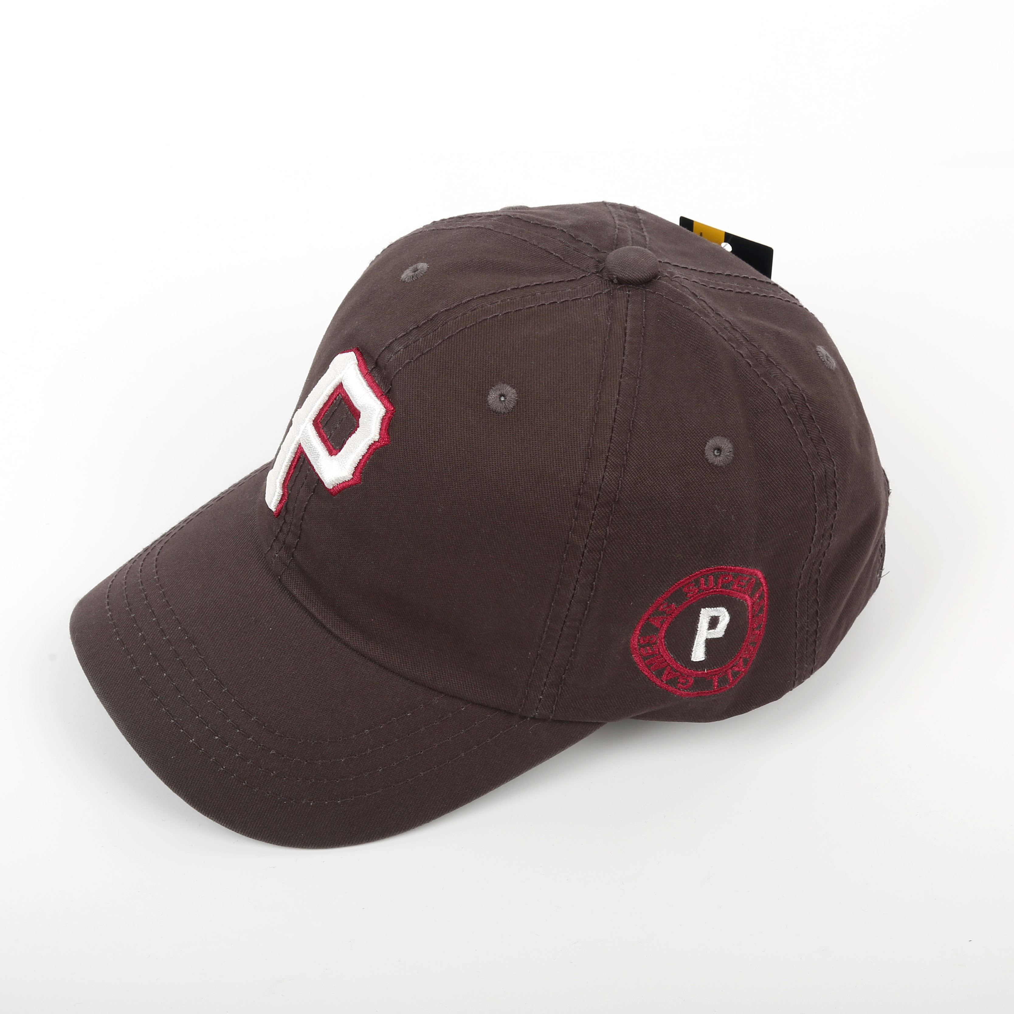 Korean-style washed cotton lettered baseball cap with side page embroidery and fashionable hip-hop cap details Picture