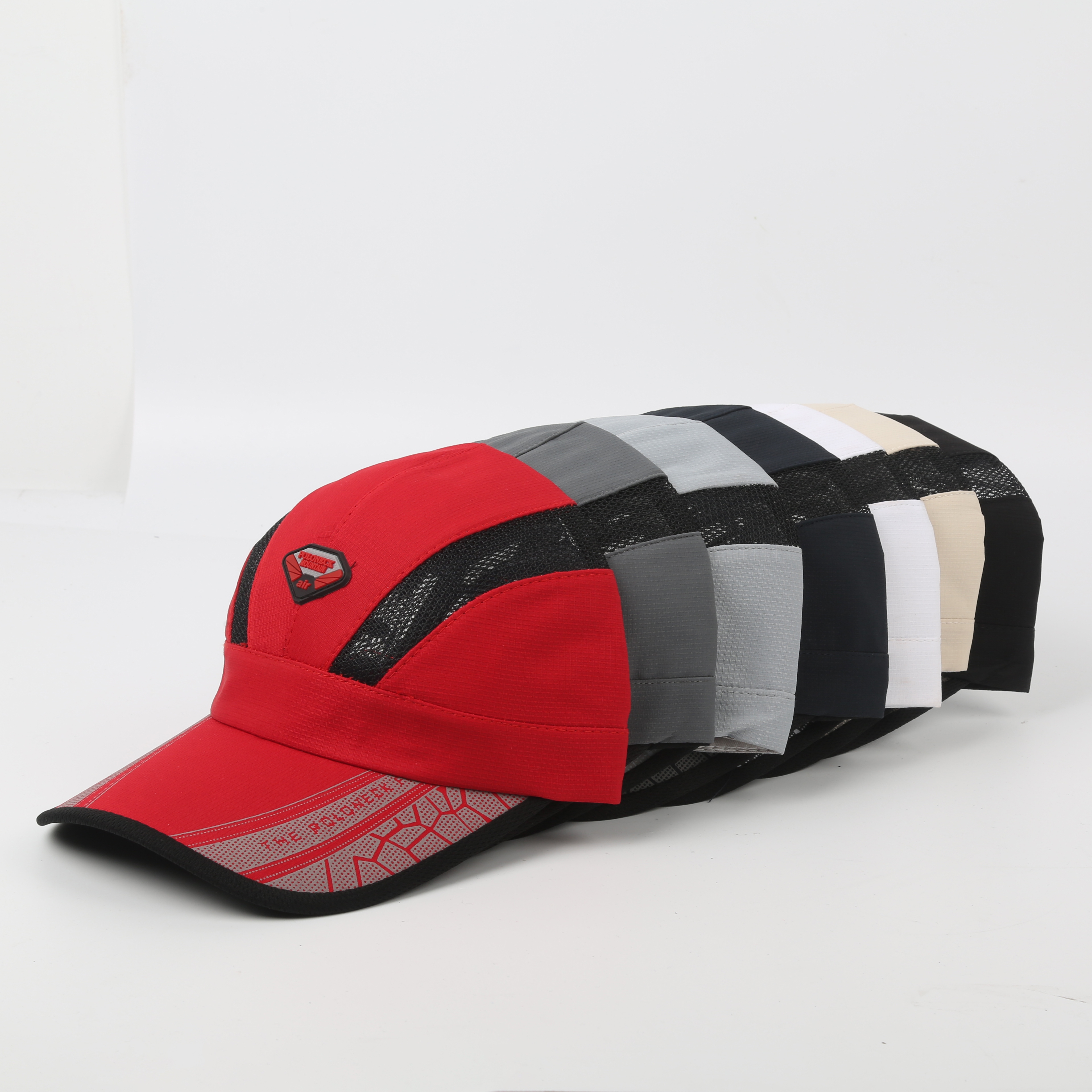 Outdoor mesh breathable quick-drying baseball cap with Velcro details Picture