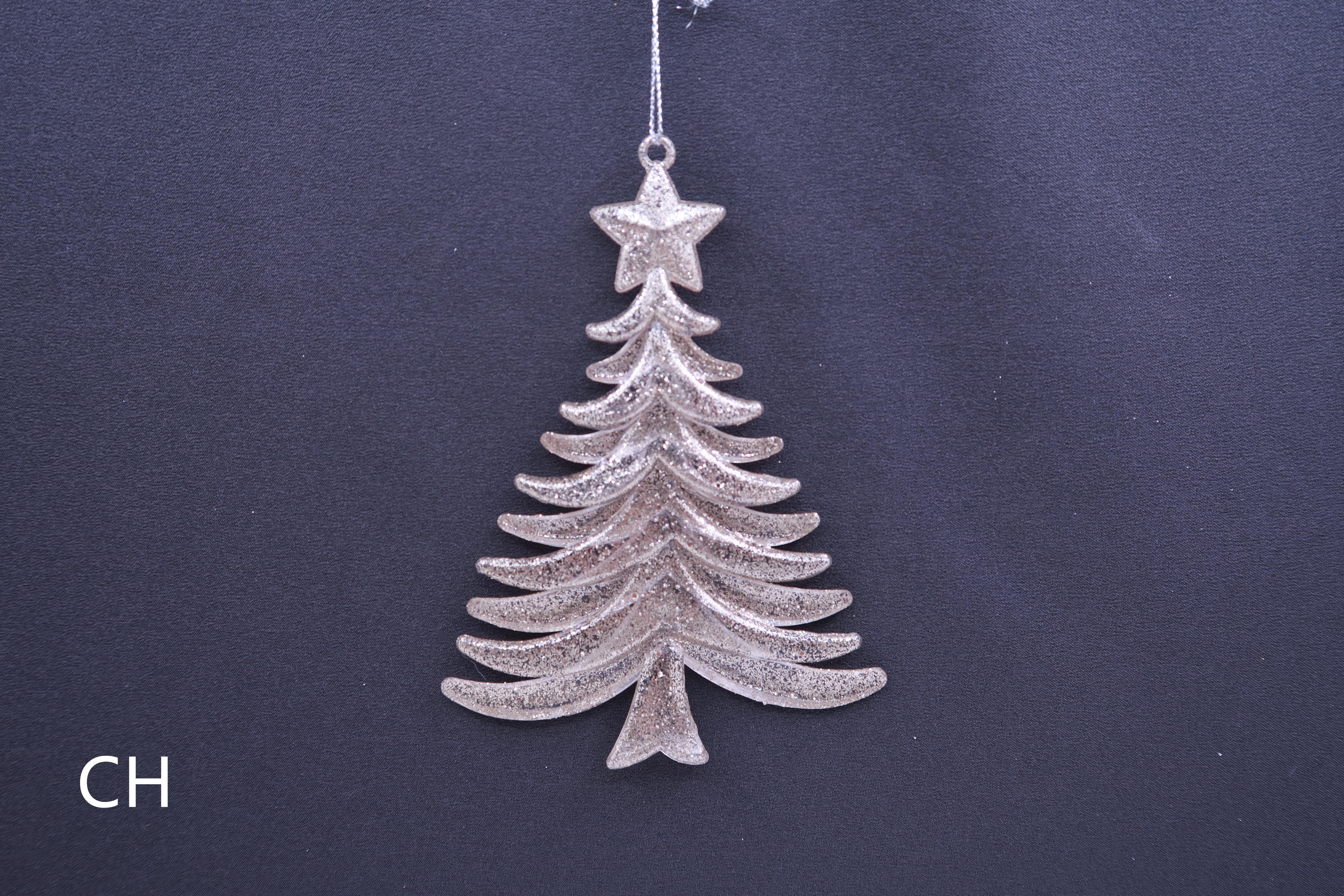 10X13CM Christmas acrylic small tree pendant decoration Specification image