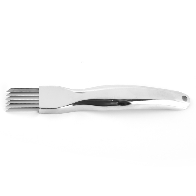 Acero inoxidable chalote cutter cortador de seda para comercio exterior especial Specification image