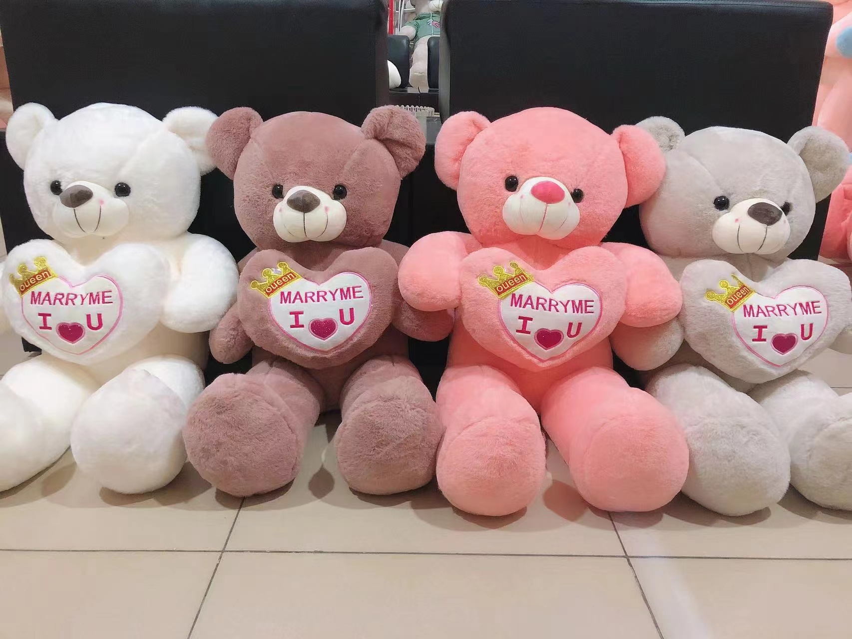 A 125CM rabbit-haired giant bear