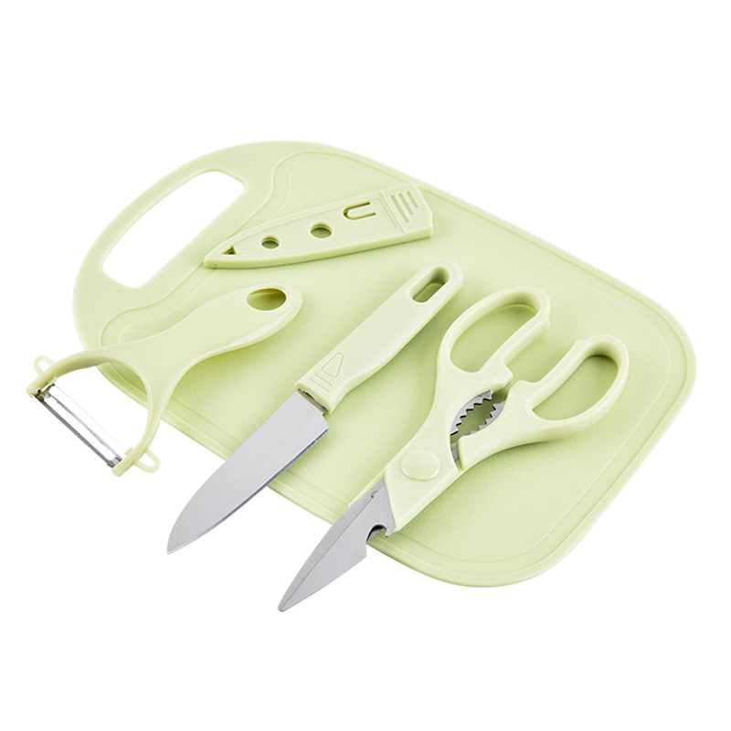 A set of 4-piece stainless steel kitchen knives Specification image