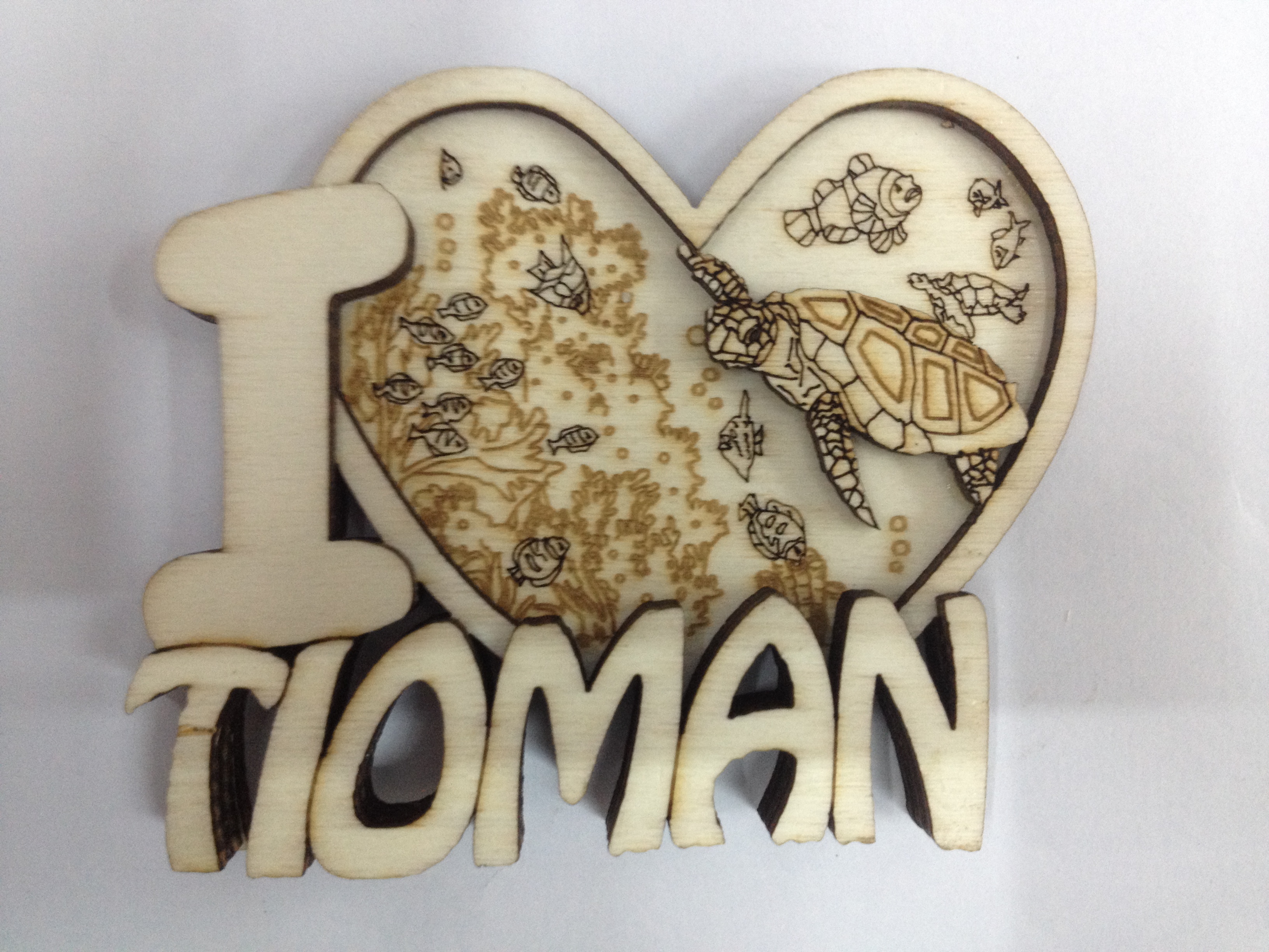 冰箱贴/旅游纪念品/木头工艺品白底实物图