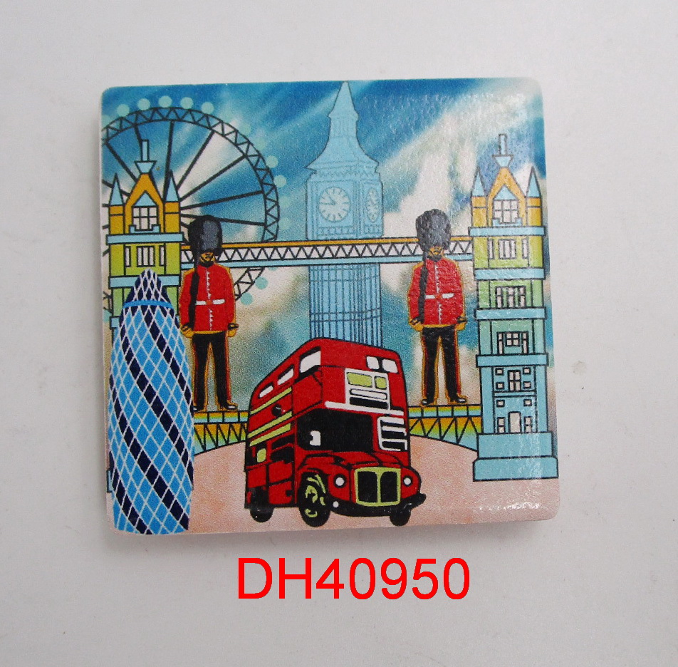 厂家直销英国伦敦陶瓷冰箱贴旅游纪念品可来样定做