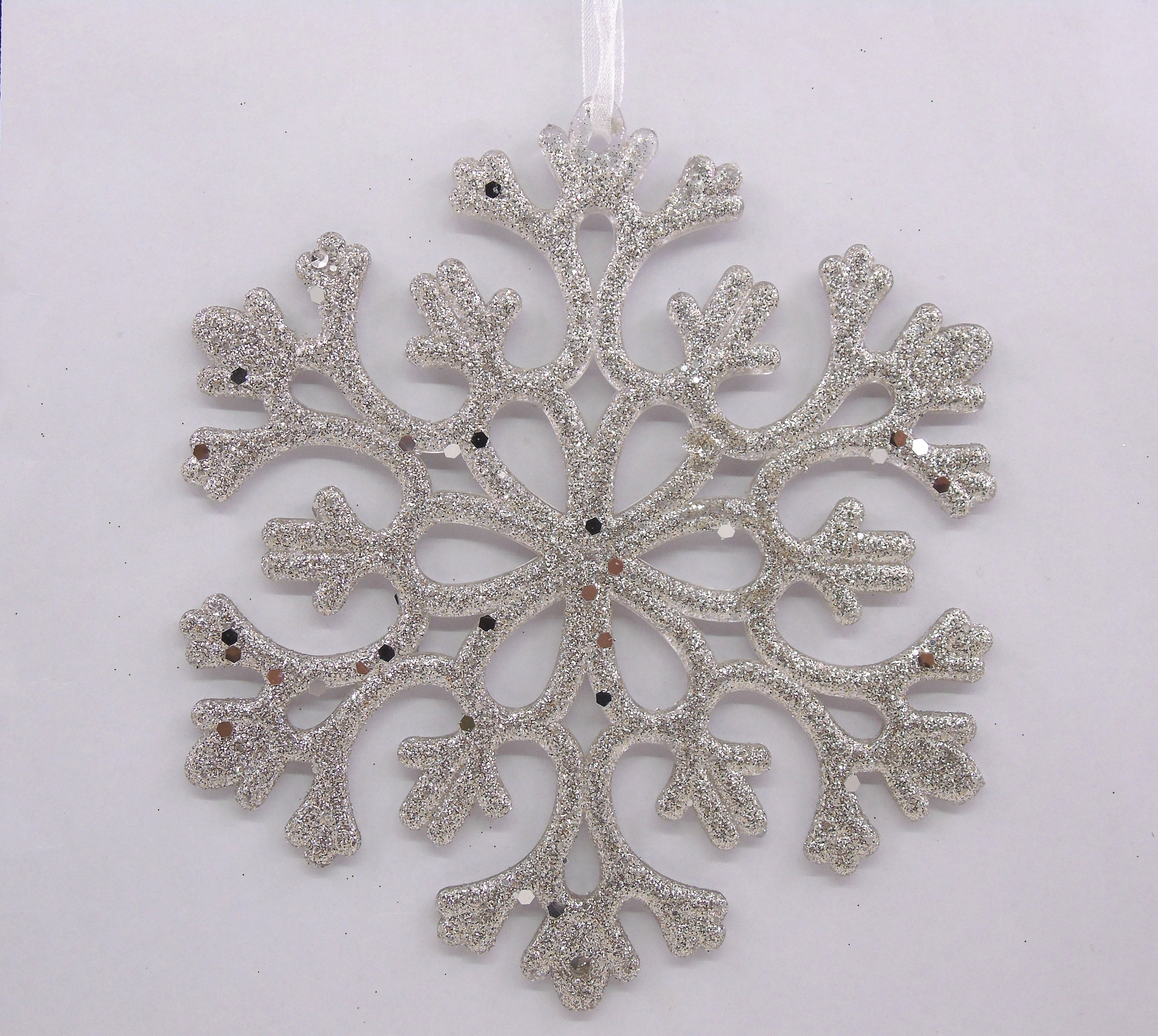 15CM Christmas snowflake acrylic pendant decoration Specification image