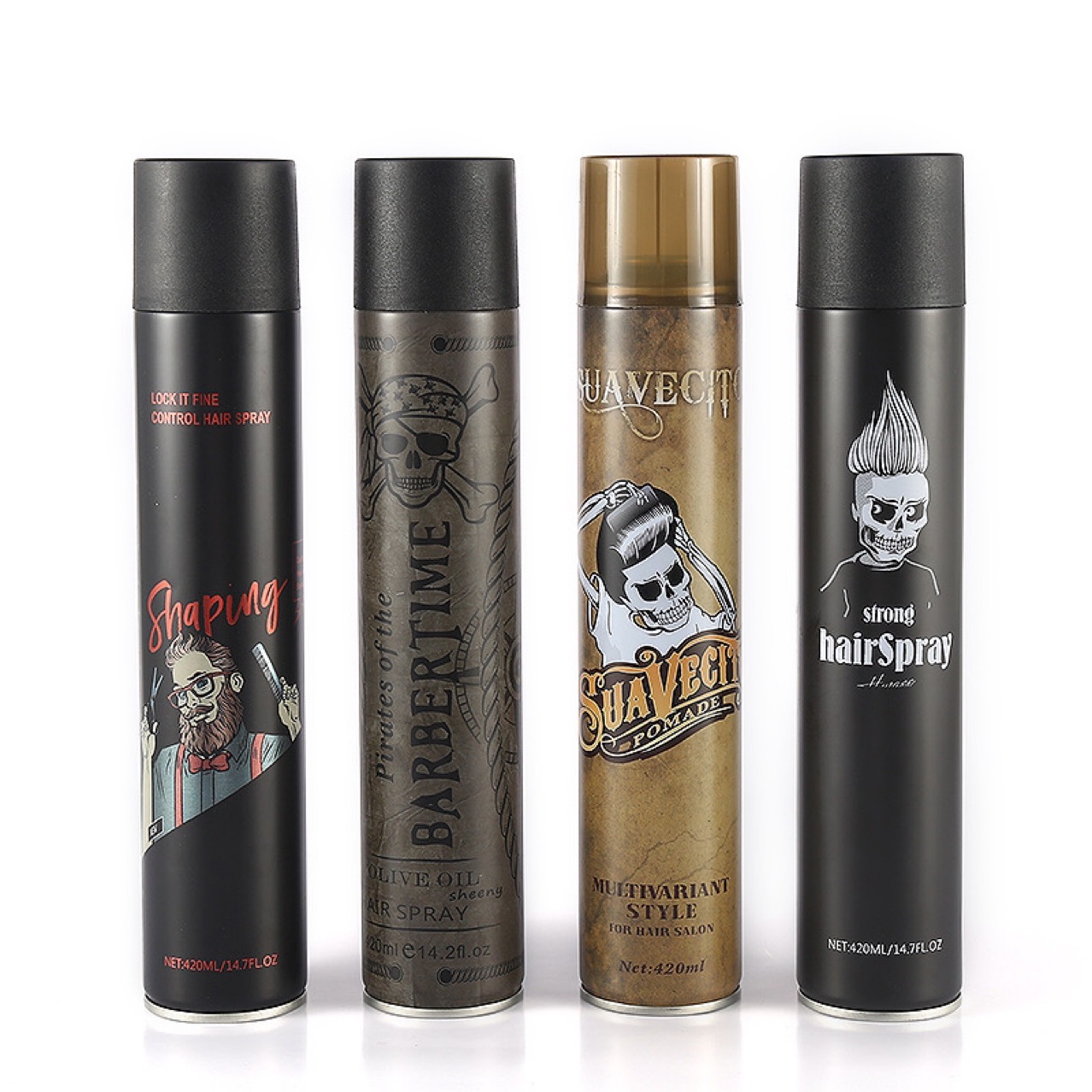 Exclusive 420ML hair gel for men's spray, dynamic gel, matte water, super hard styling spray for foreign trade. Many styles available