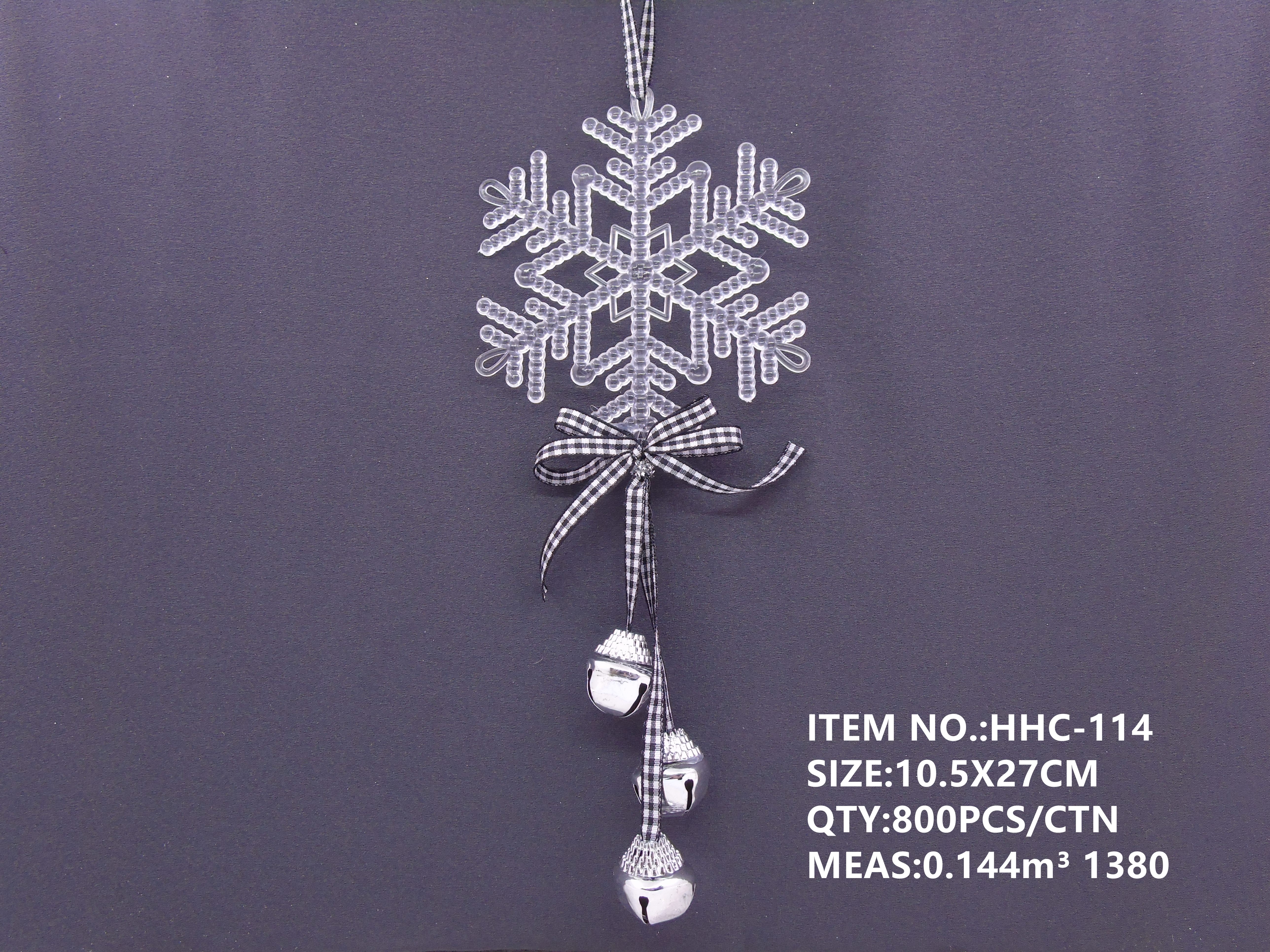 10.5X27CM Christmas acrylic pendant decoration