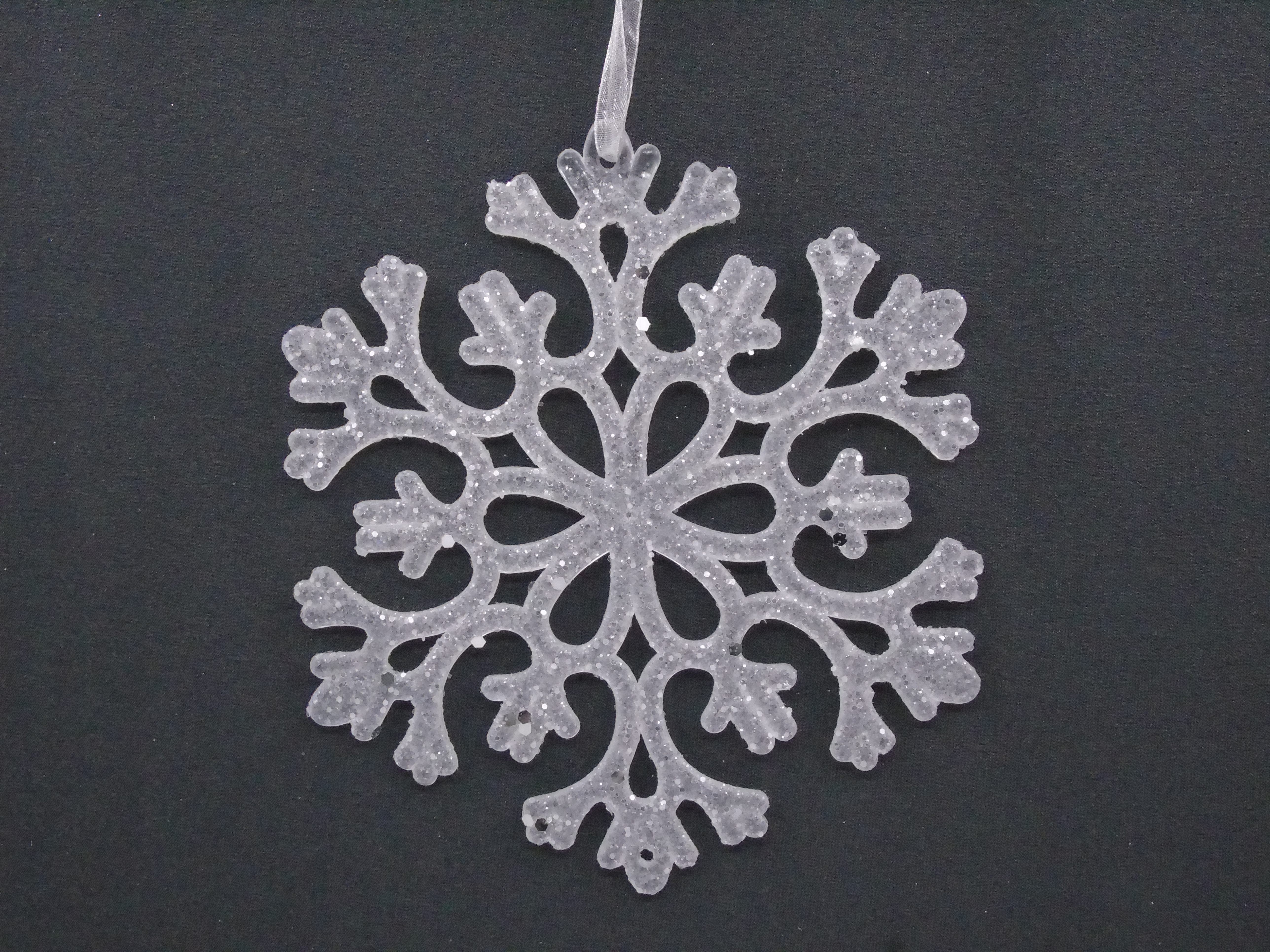 15CM Christmas snowflake acrylic pendant decoration details Picture