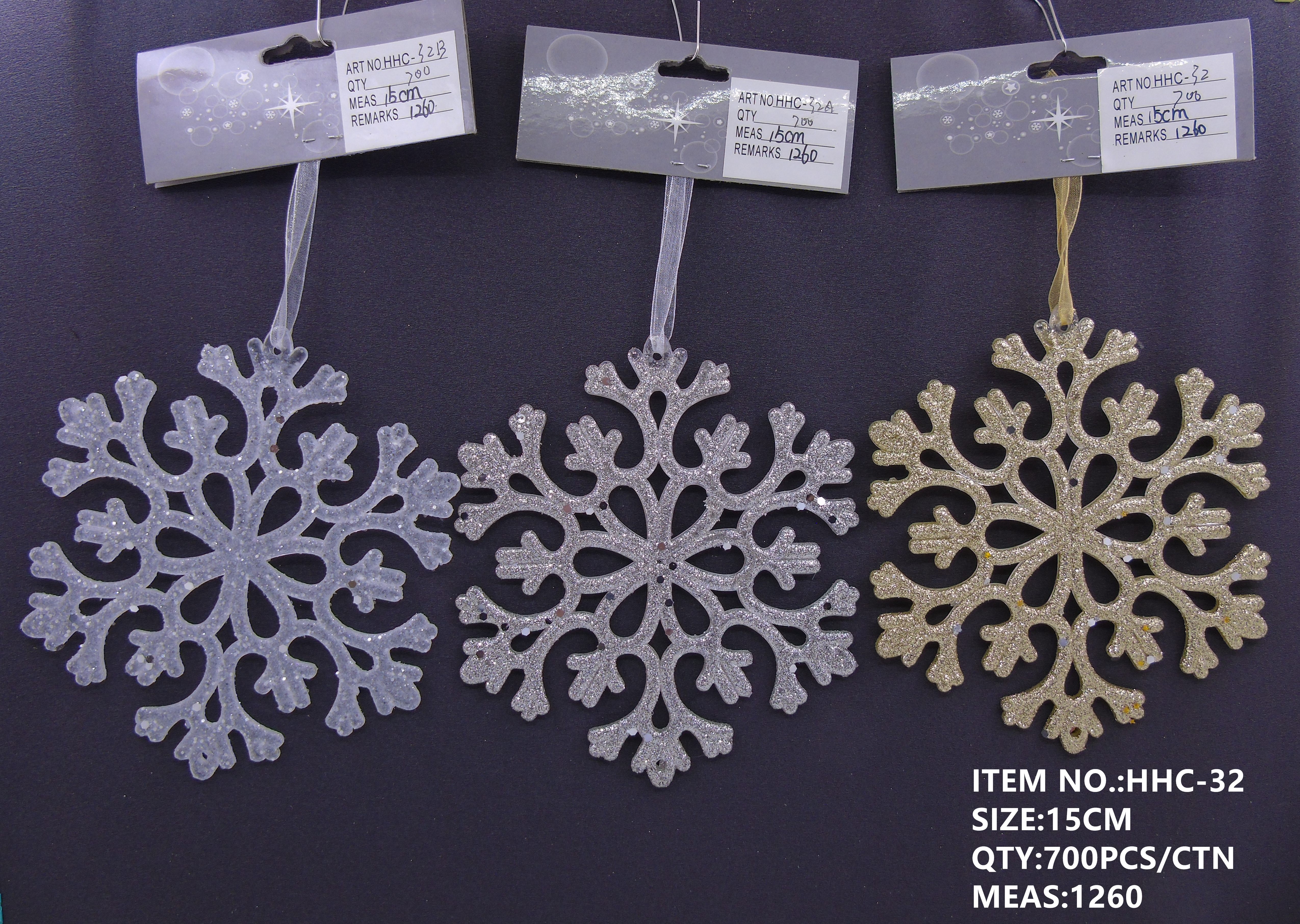 15CM Christmas snowflake acrylic pendant decoration