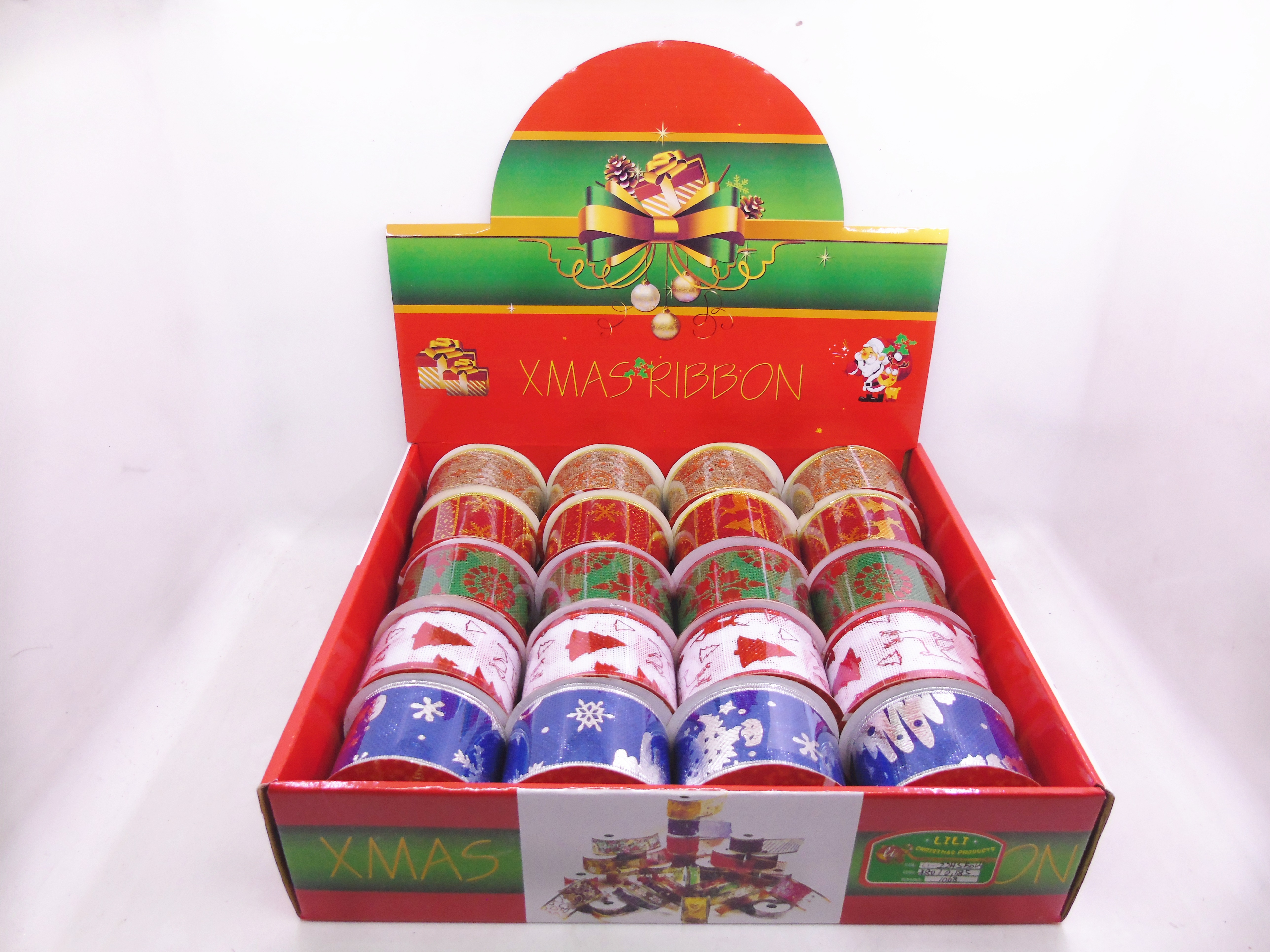 5CM Christmas linen ribbon Gift box 5014 Christmas decorations Specification image