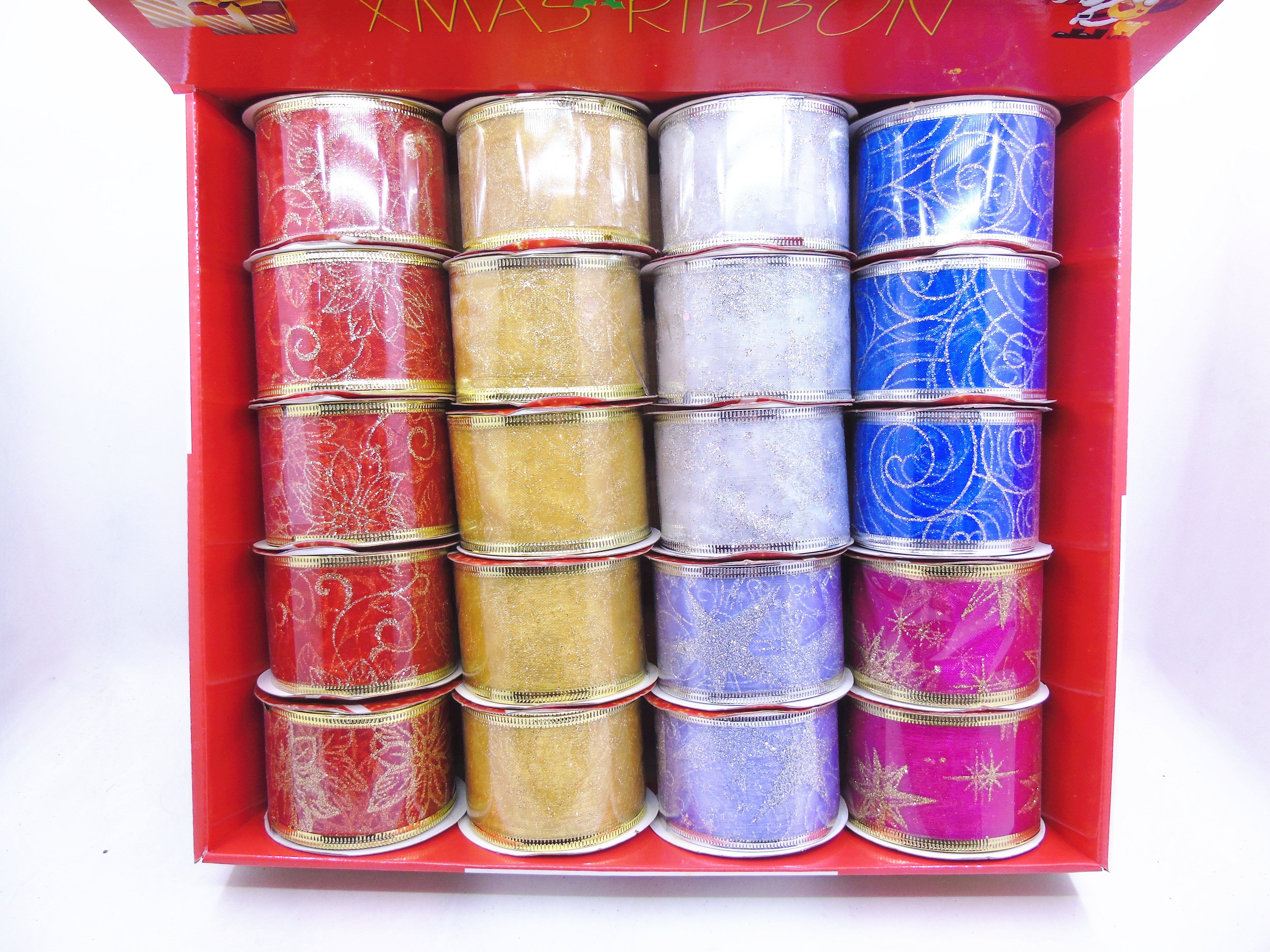 5CM Christmas Ribbon Gift box 5002 Christmas decorations details Picture