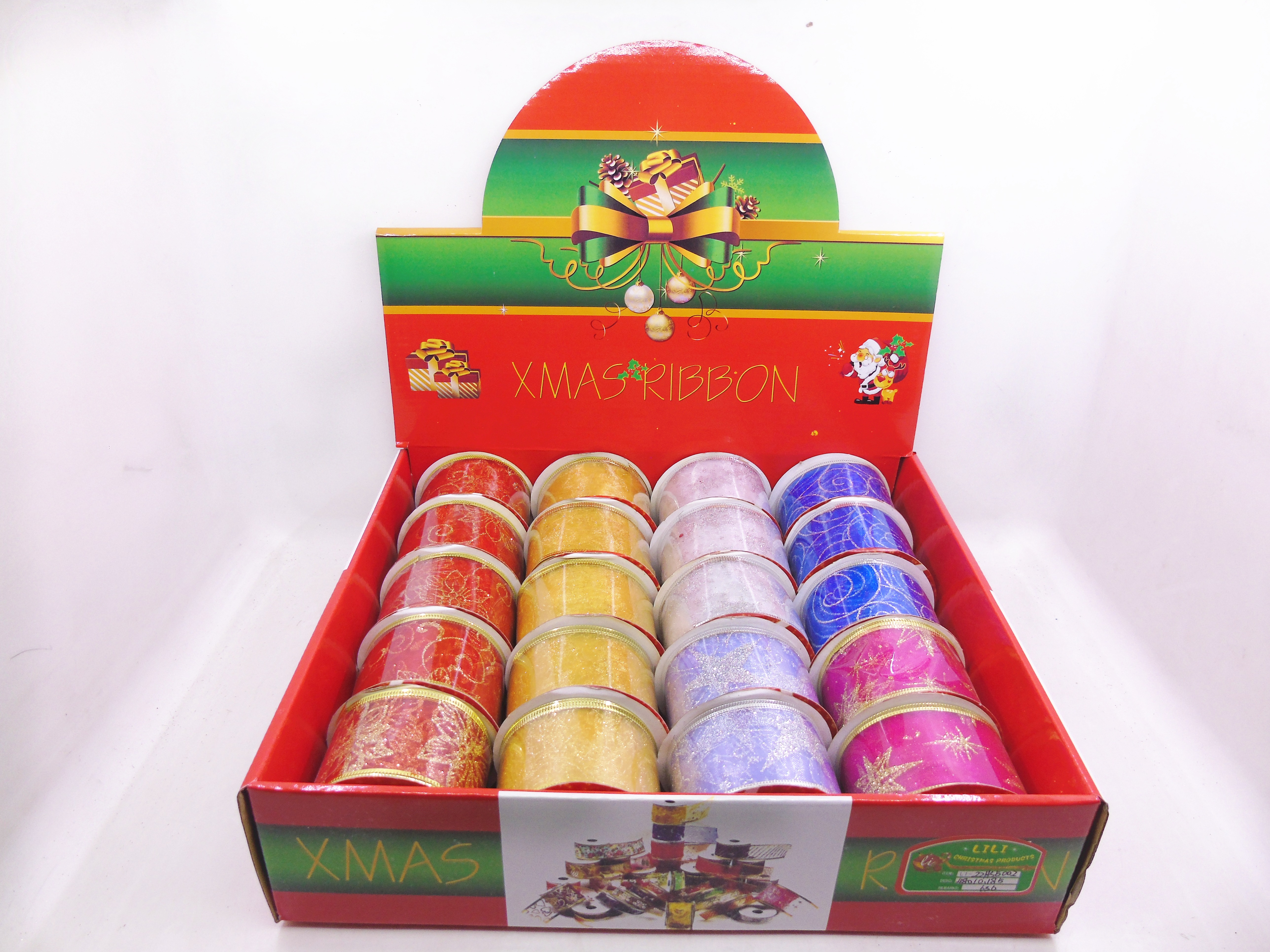5CM Christmas Ribbon Gift box 5002 Christmas decorations Specification image