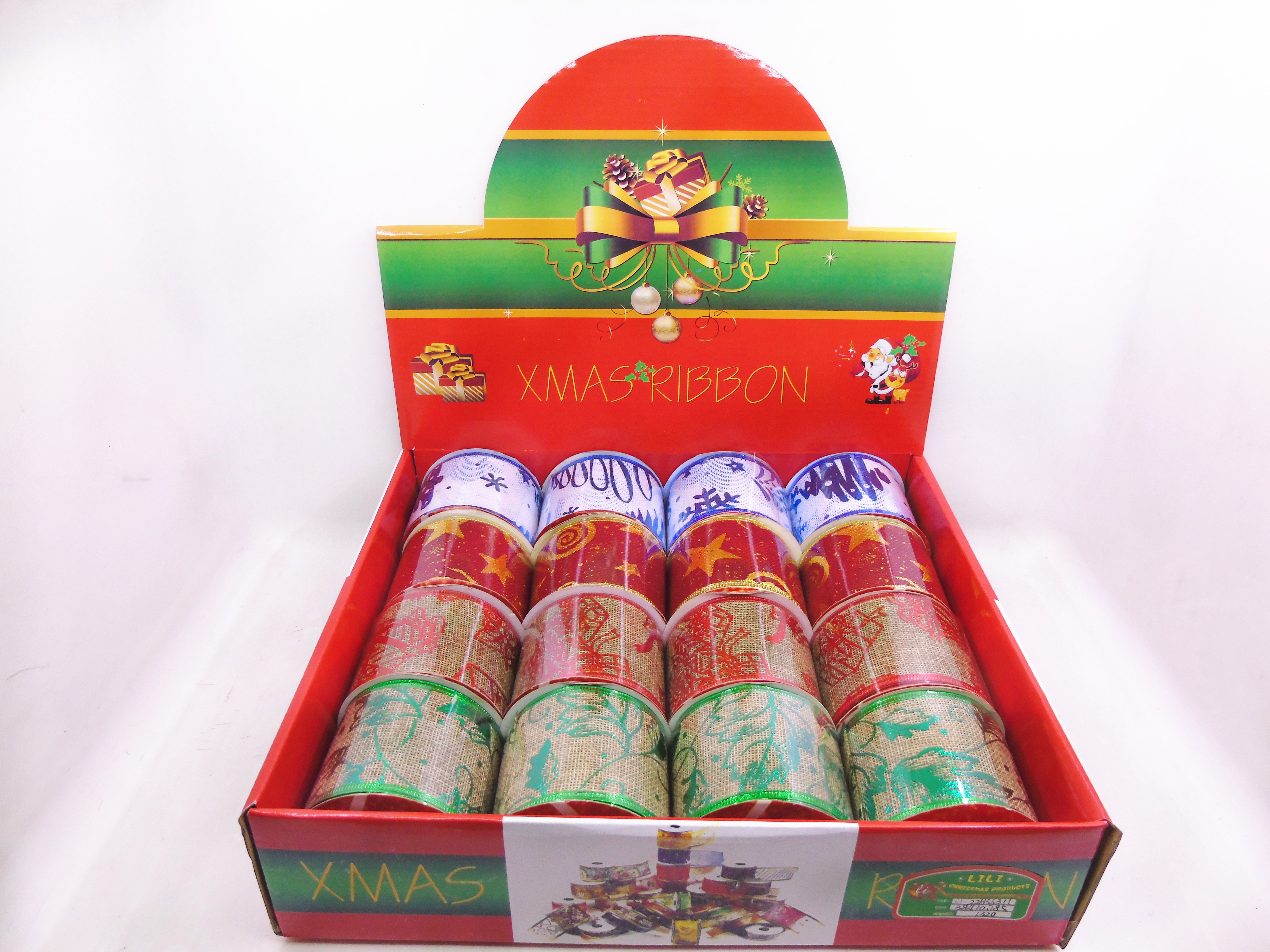6.3CM Christmas linen Ribbon Gift Box 6311 Specification image