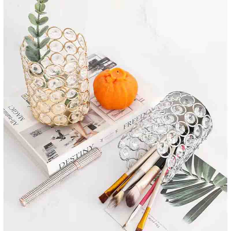 Crystal pen holder, makeup brush holder details Picture