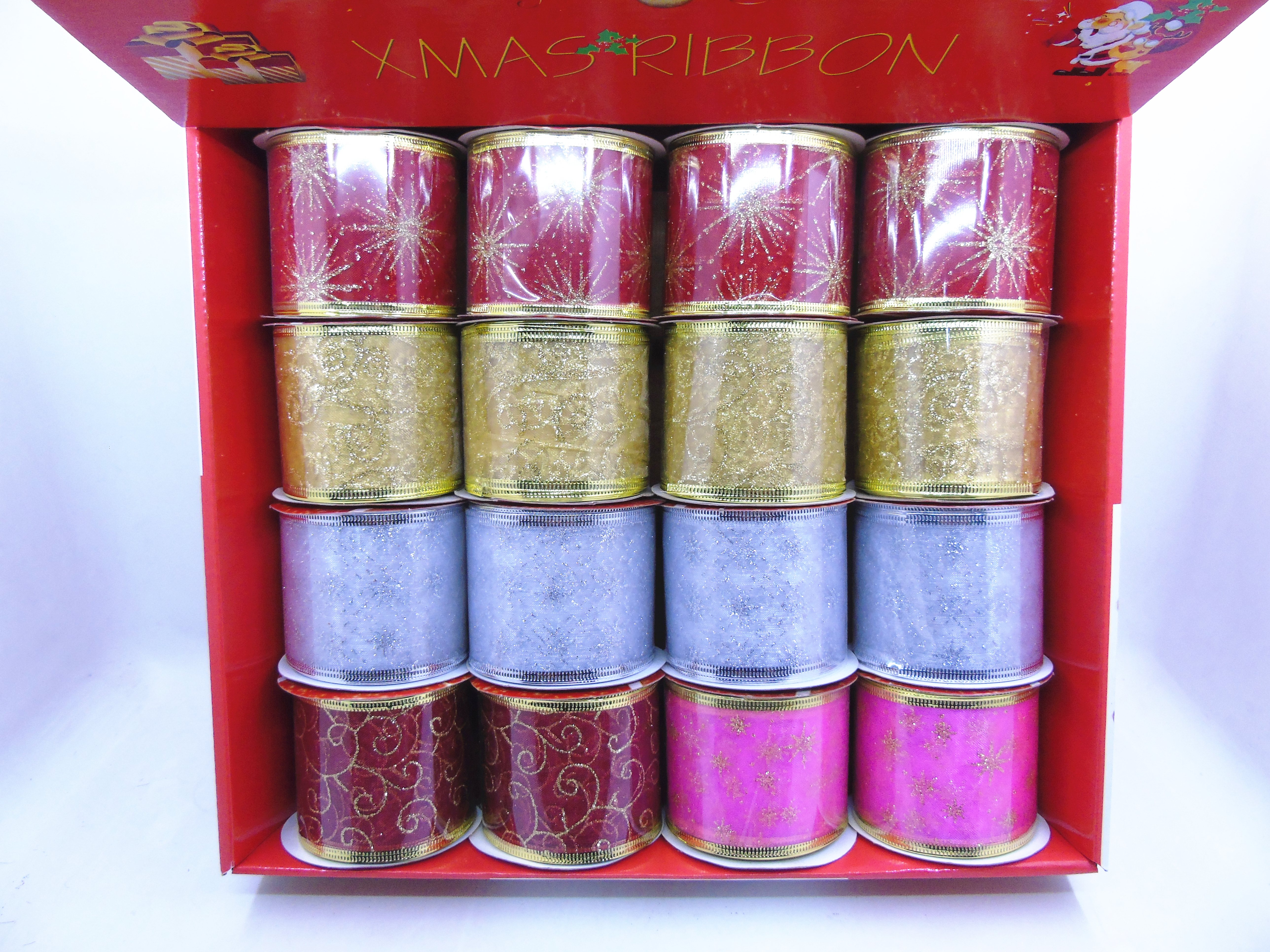 6.3CM Christmas Ribbon Gift Box 6302 Christmas decorations details Picture