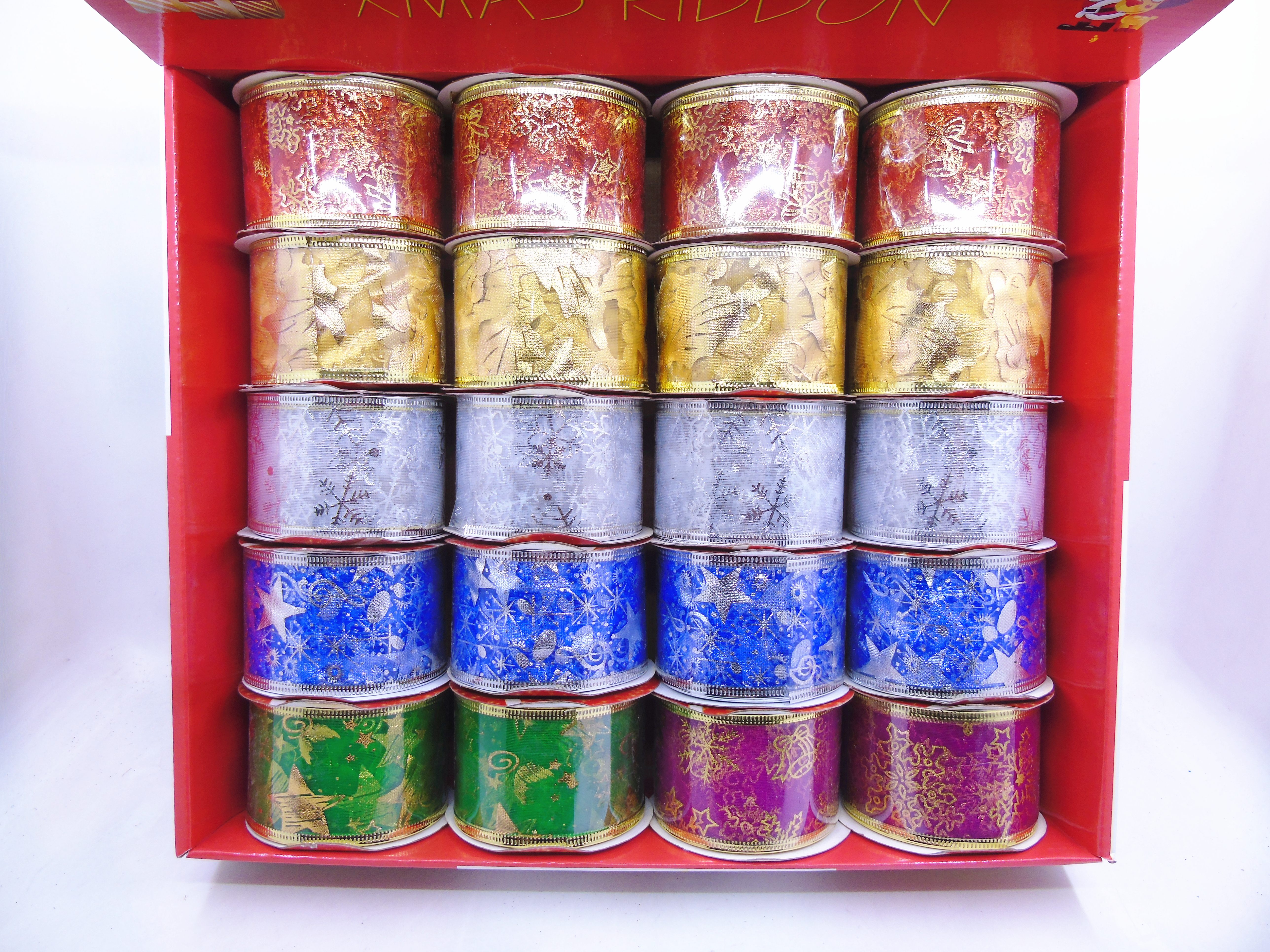 5CM Christmas Ribbon Gift box 5001 Christmas decorations details Picture