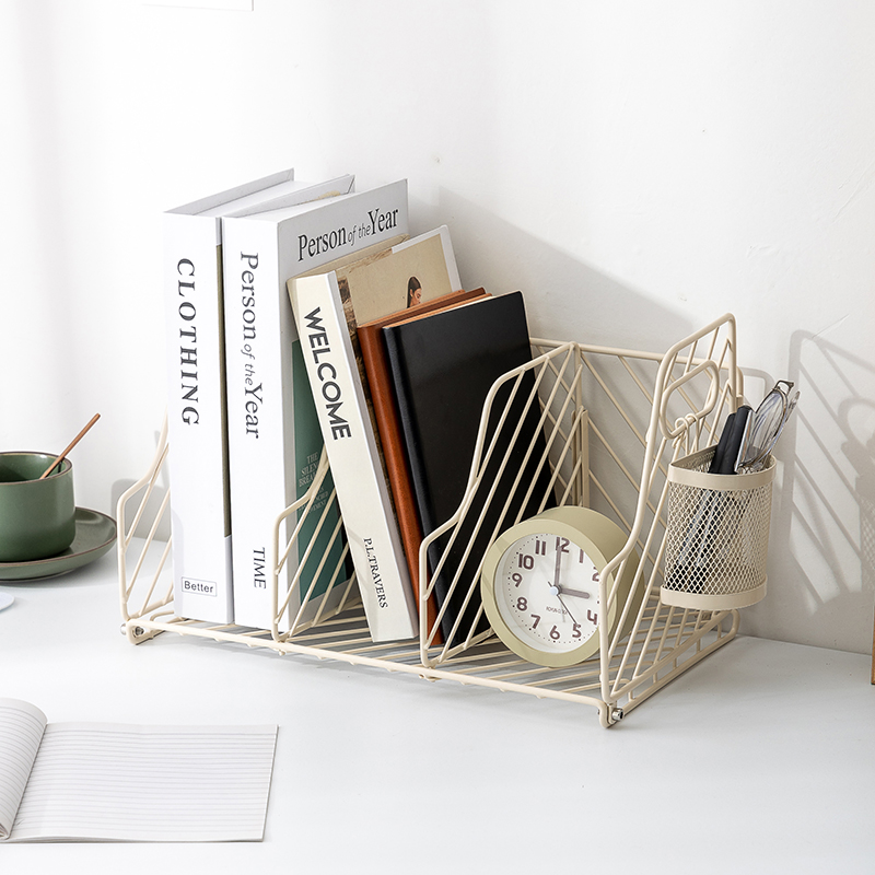 文件栏书立架/办公用品/铁艺办公细节图