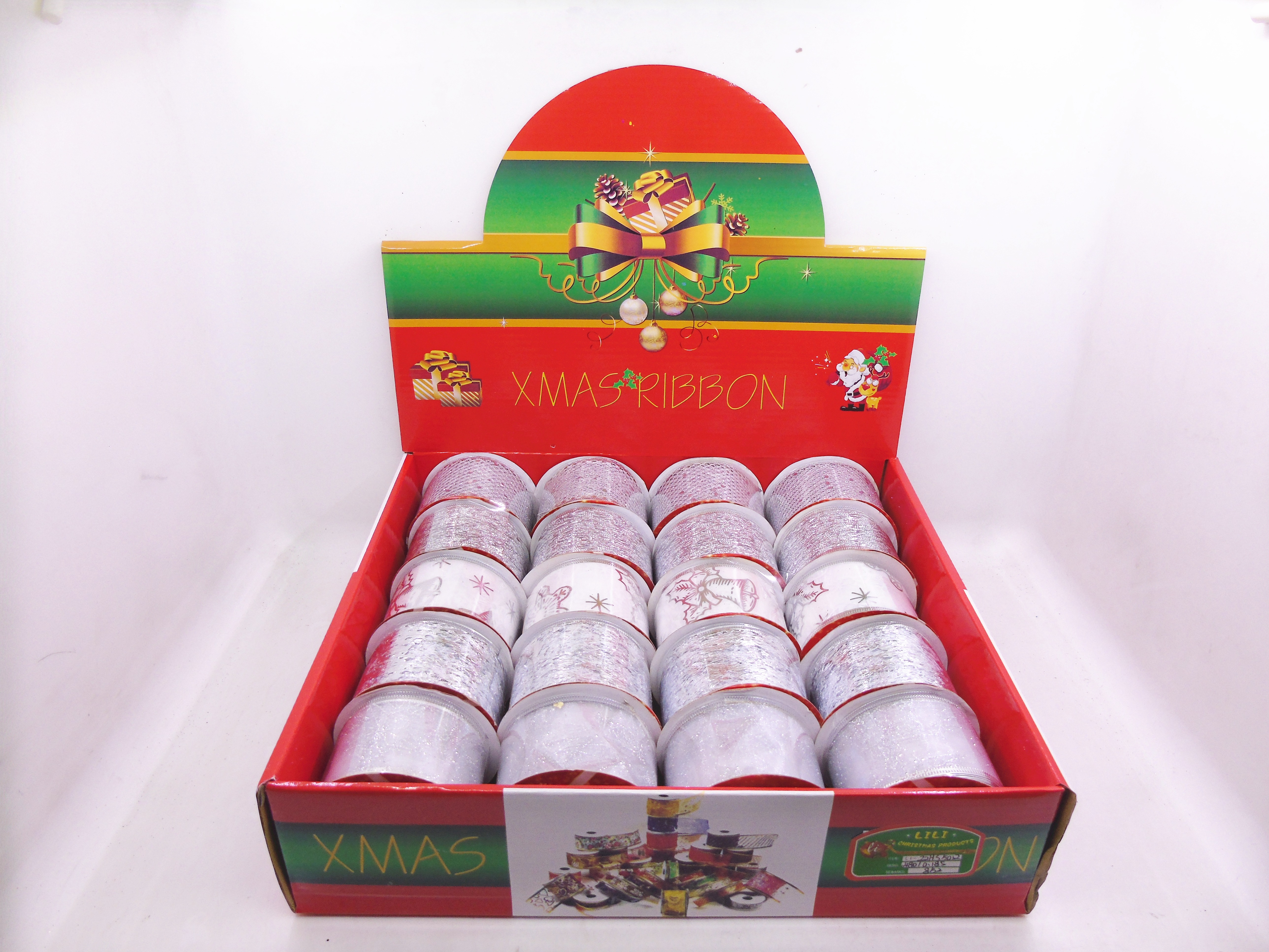 5CM navidad plata cinta caja de regalo 5012 decoraciones de navidad Specification image