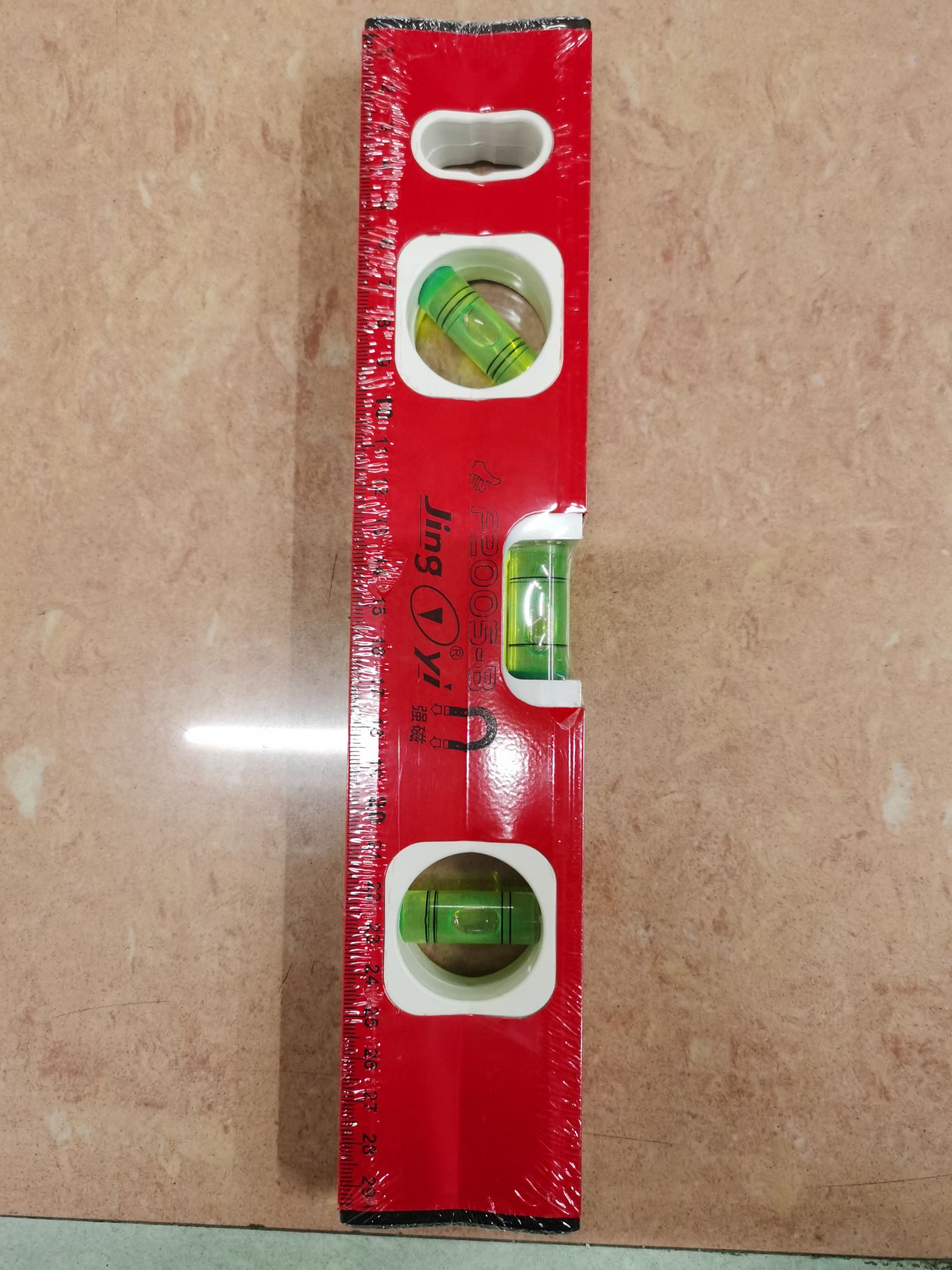 红色水平尺 磁性水平仪 测水平工具2022