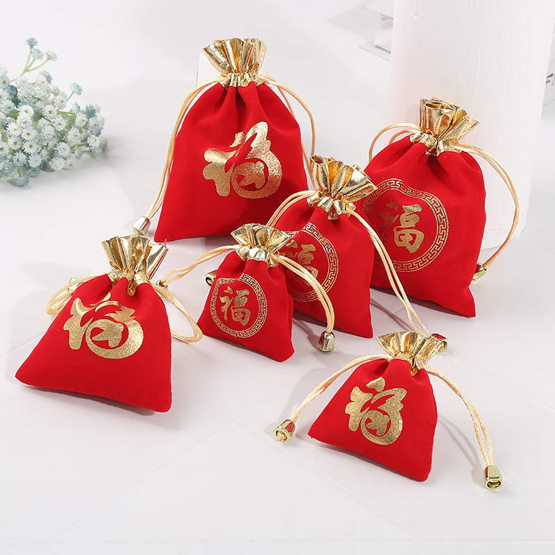 金口绒/福字袋细节图